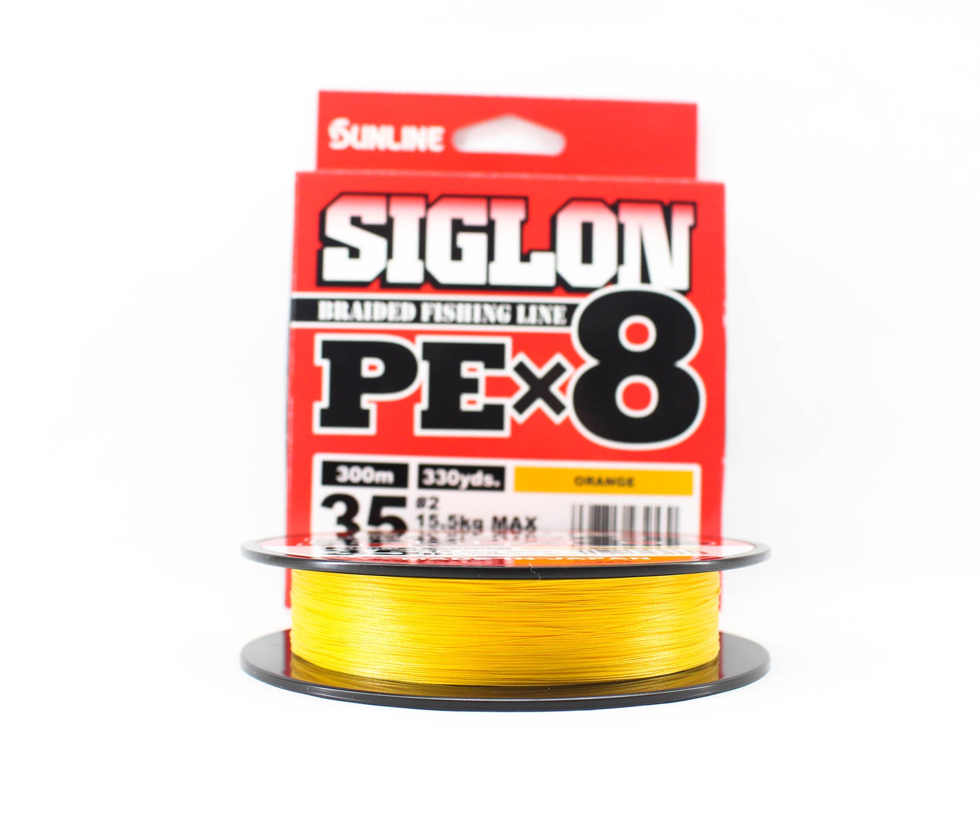 Sunline P.E Line X8 Siglon 300M P.E 2 35LB Orange (2530)