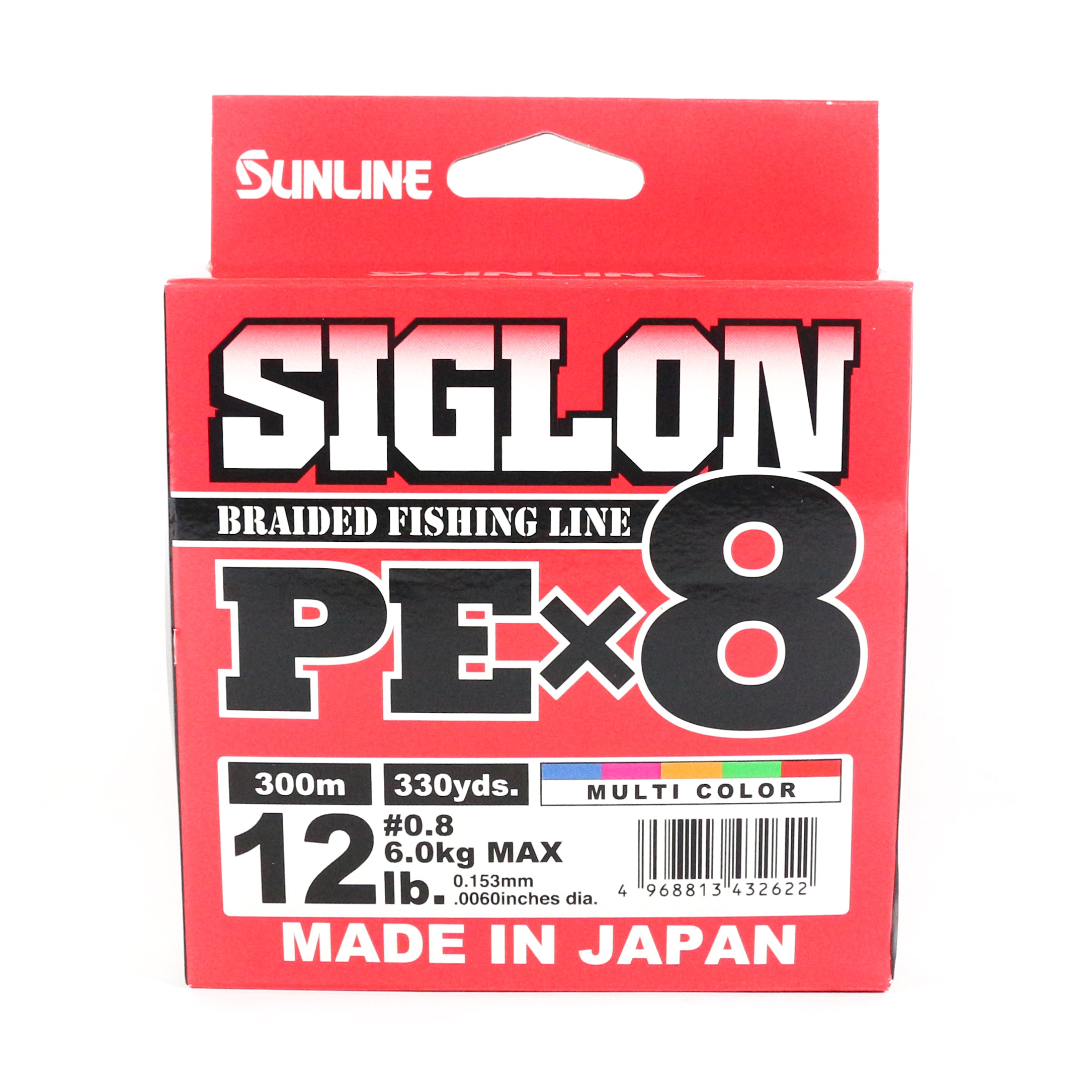 Sunline P.E Line X8 Siglon 300M P.E 0.8 12LB Multi (2622)