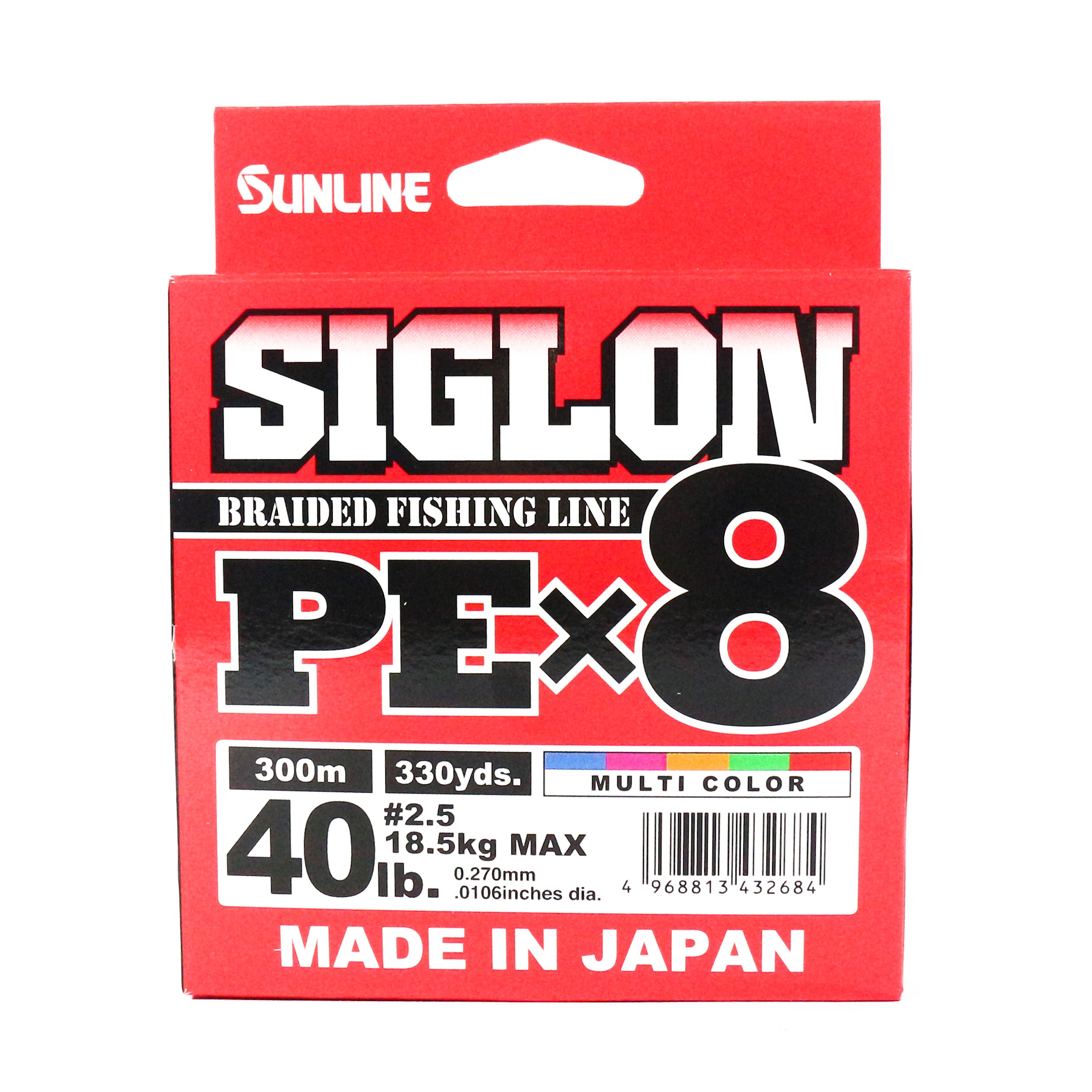 Sunline P.E Line X8 Siglon 300M P.E 2.5 40LB Multi (2684)