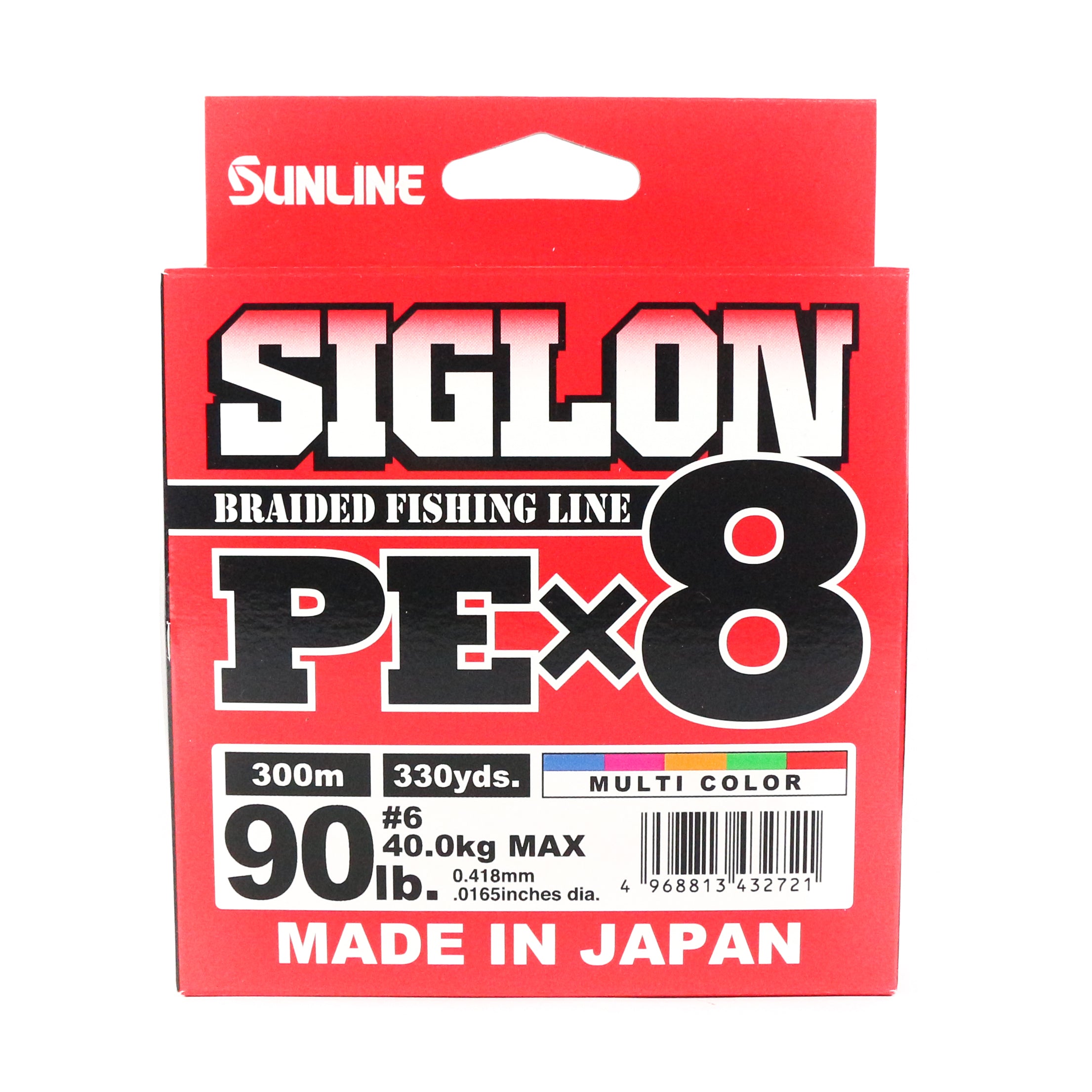 Sunline P.E Line X8 Siglon 300M P.E 6 90LB Multi (2721)