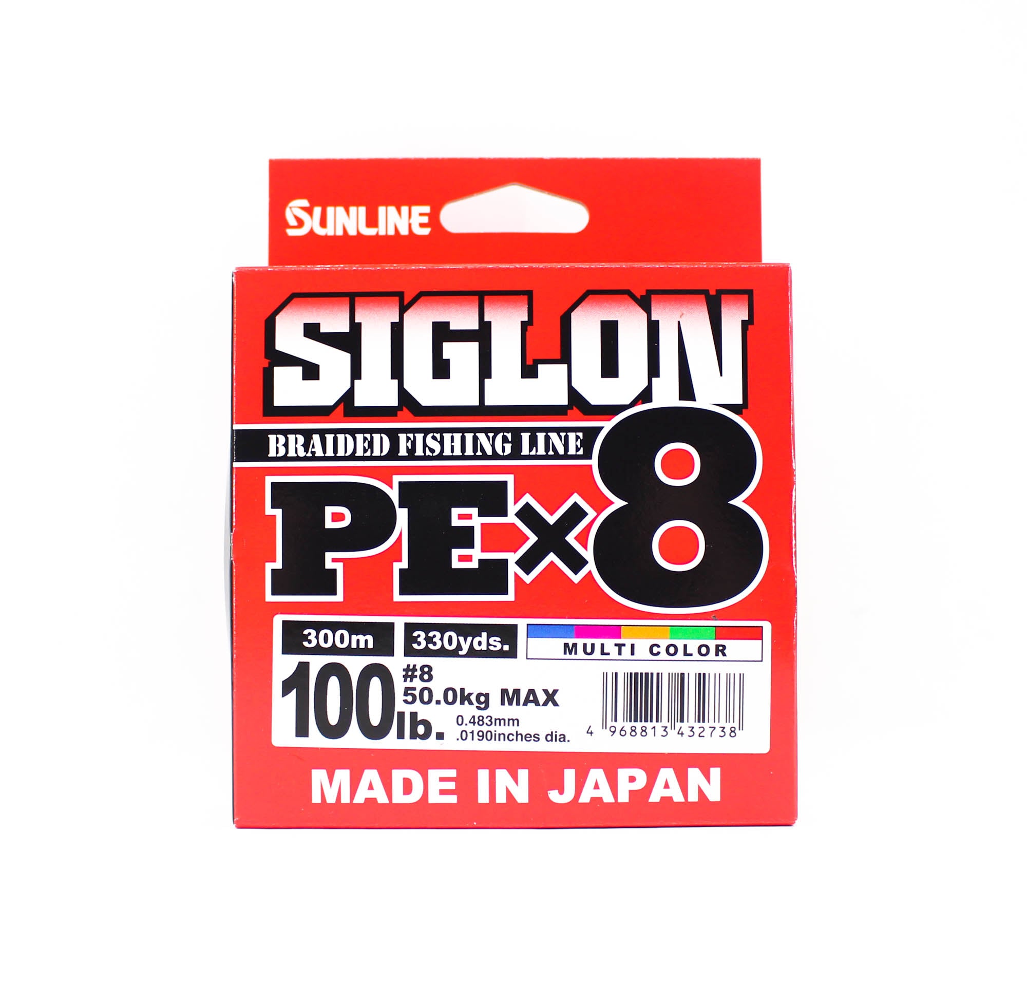 Sunline P.E Line X8 Siglon 300M P.E 8 100LB Multi (2738)