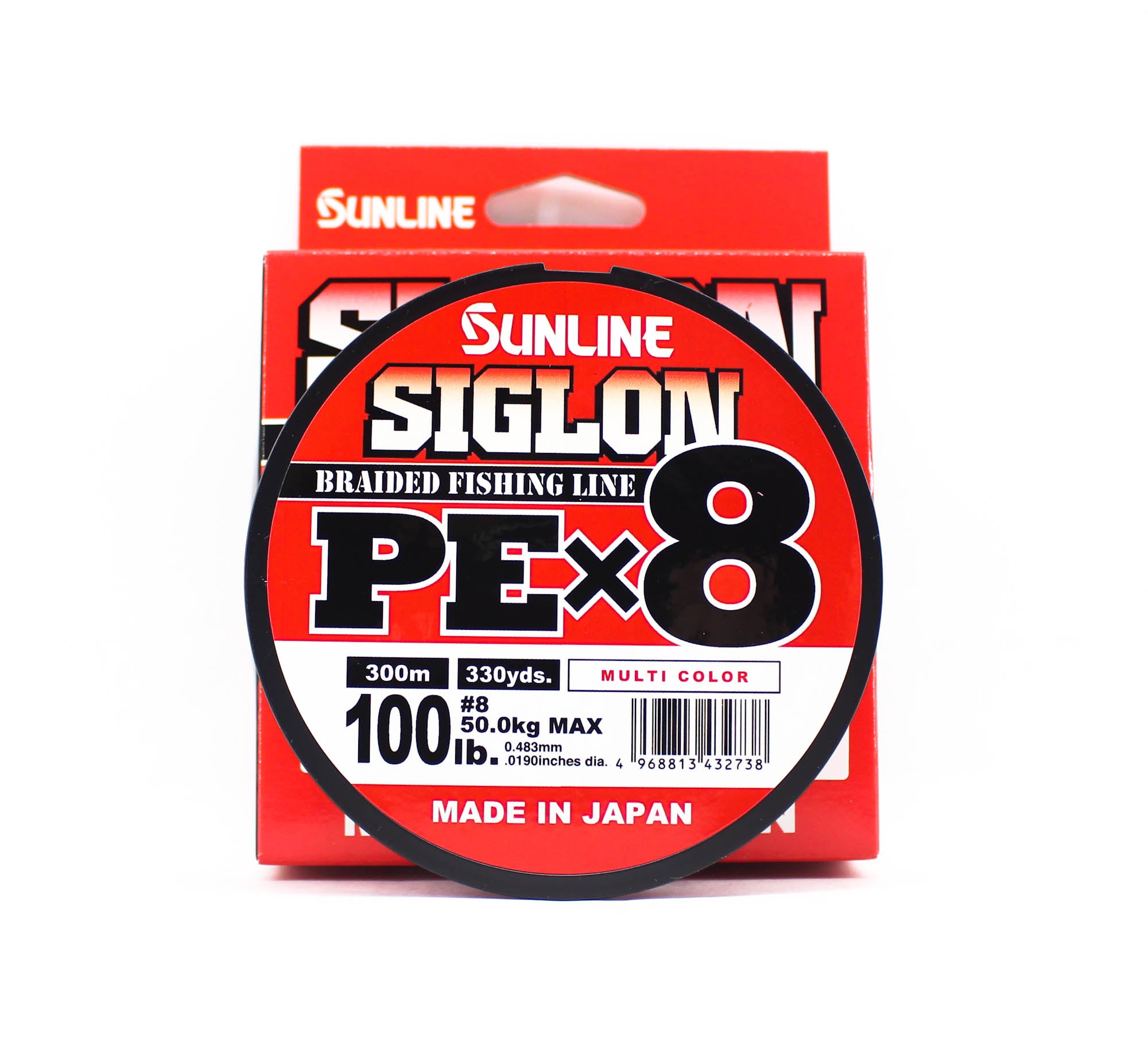 Sunline P.E Line X8 Siglon 300M P.E 8 100LB Multi (2738)