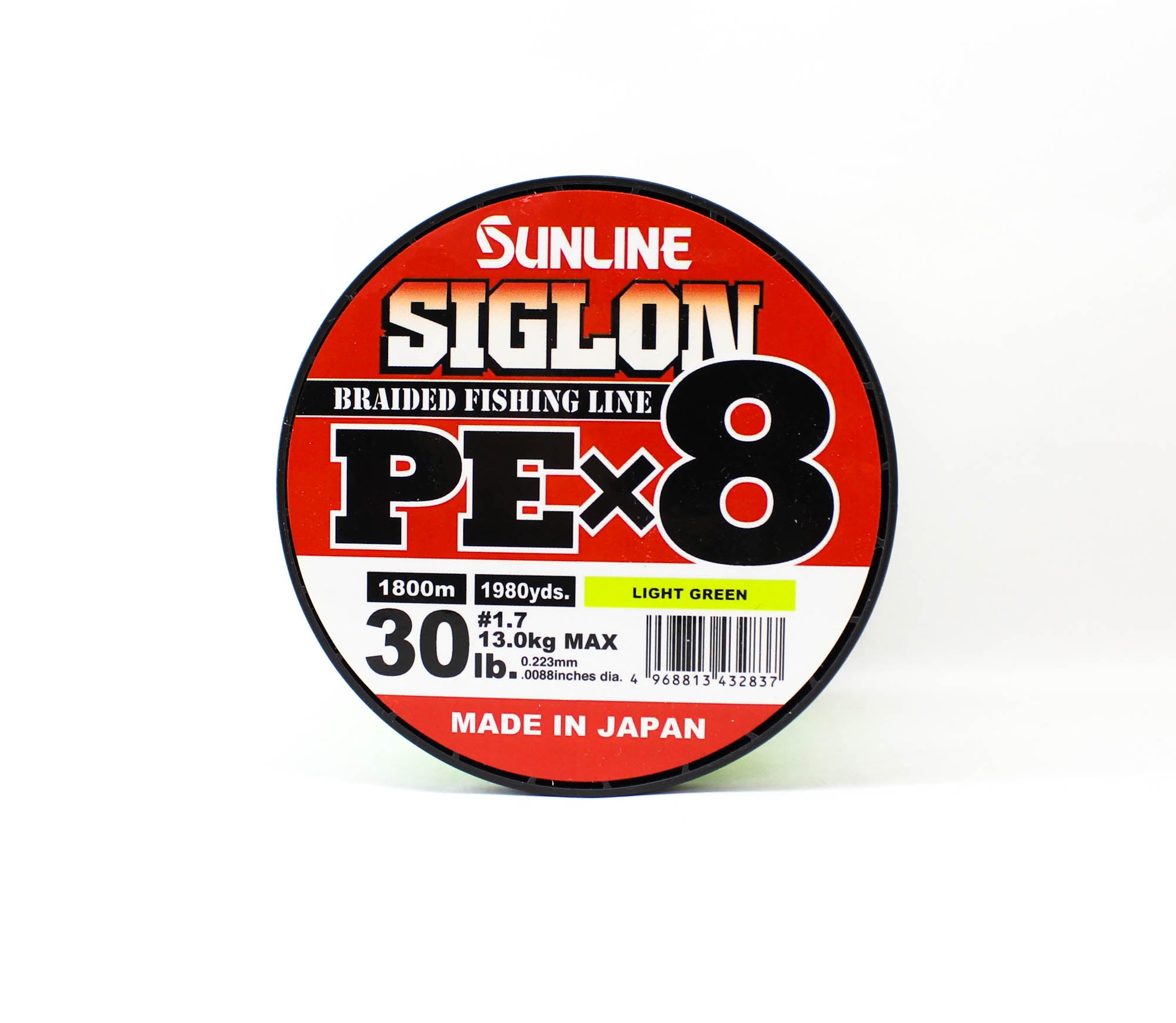 Sunline P.E Line X8 Siglon 1800M P.E 1.7 30LB Lime Green (2837)