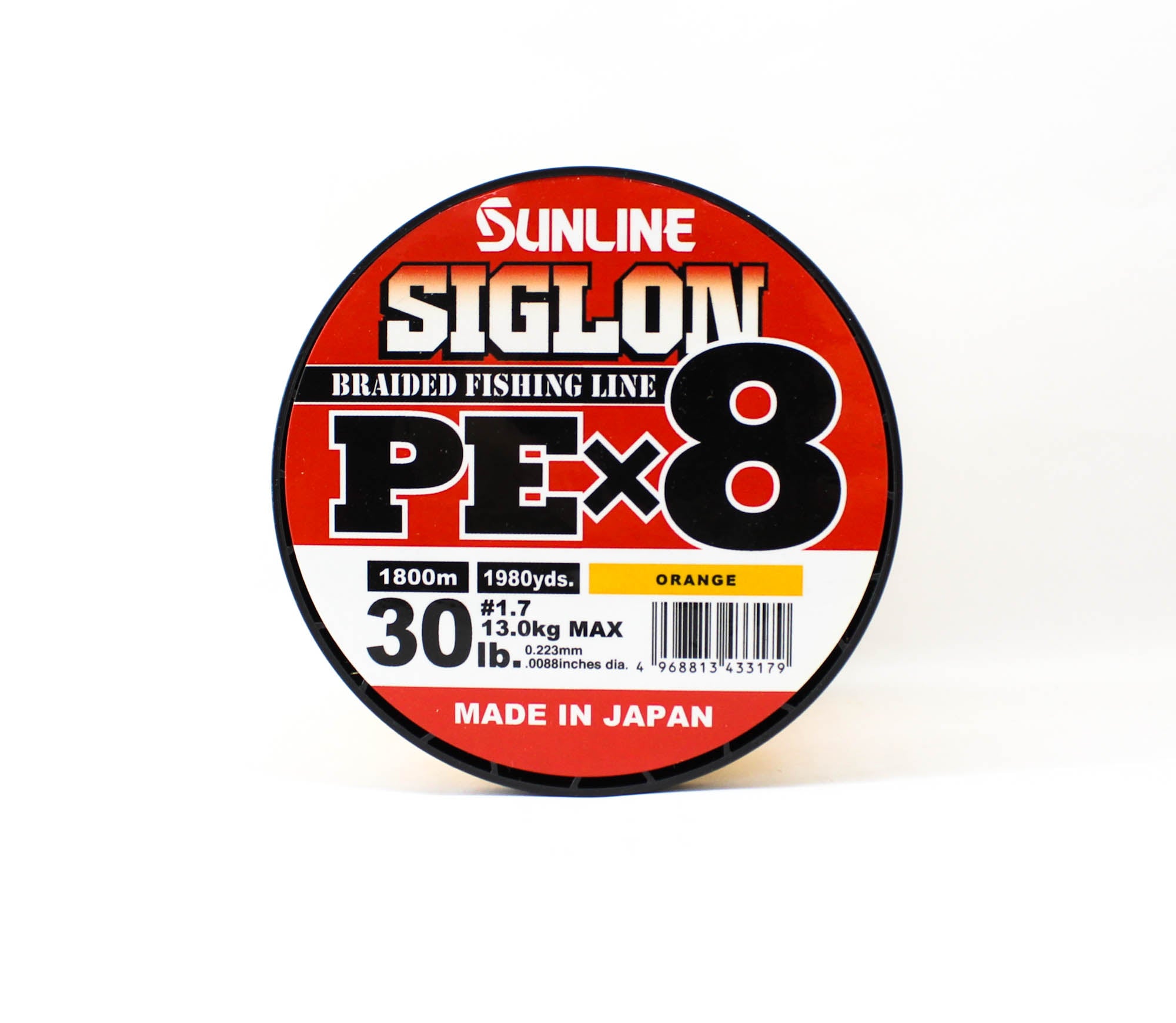 Sunline P.E Line X8 Siglon 1800M P.E 1.7 30LB Orange (3179)