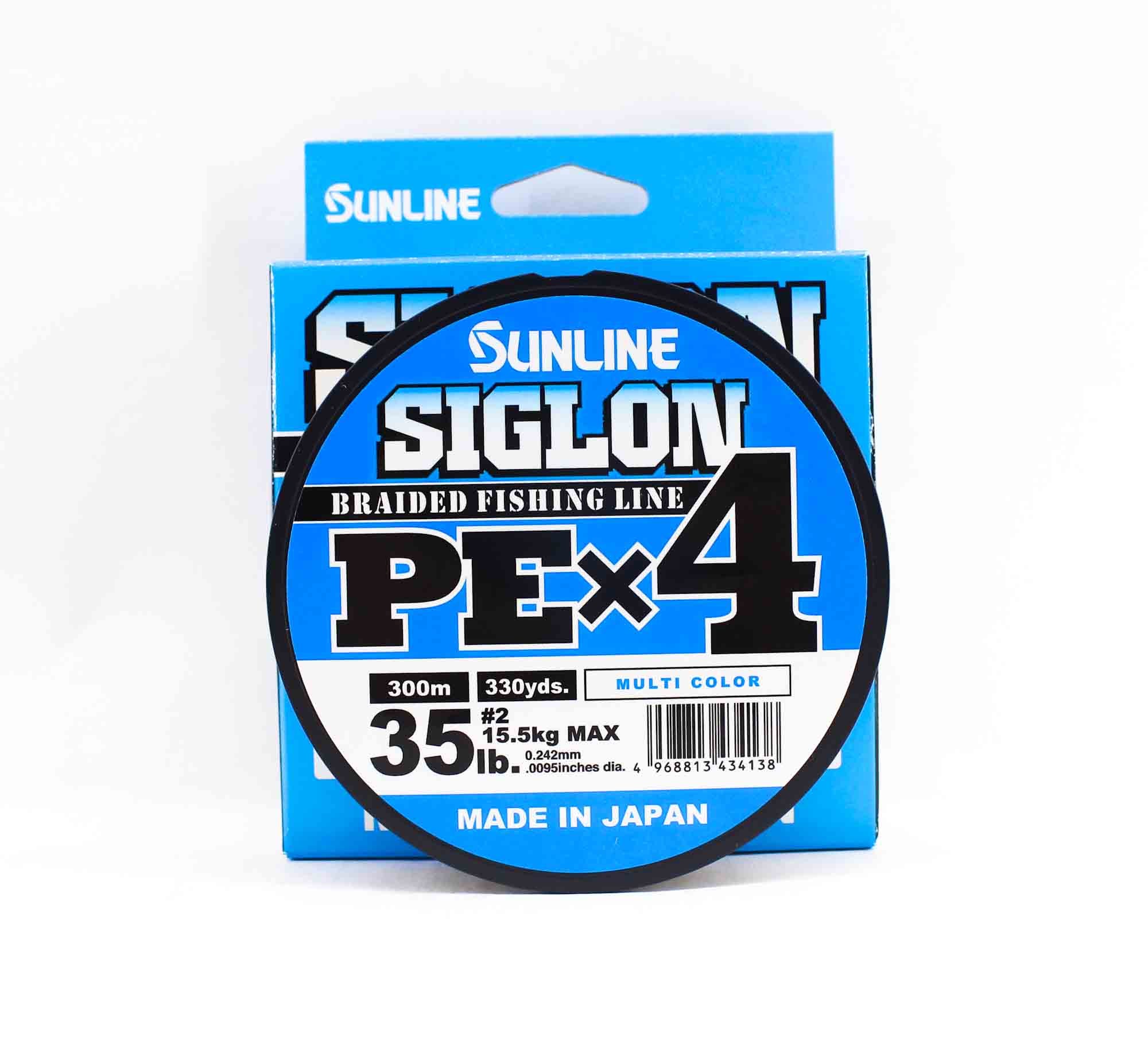 Sunline P.E Line X4 Siglon 300M P.E 2 35LB Multi (4138)