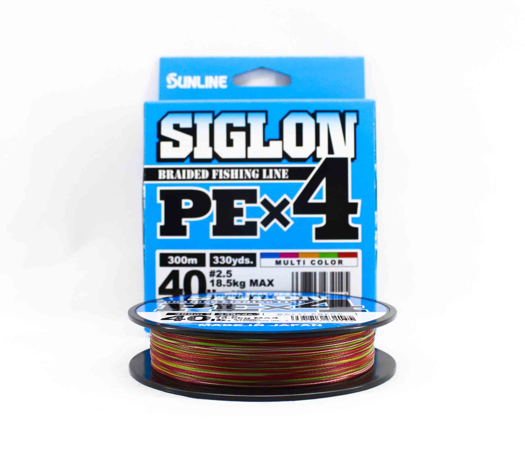 Sunline P.E Line X4 Siglon 300M P.E 2.5 40LB Multi (4145)