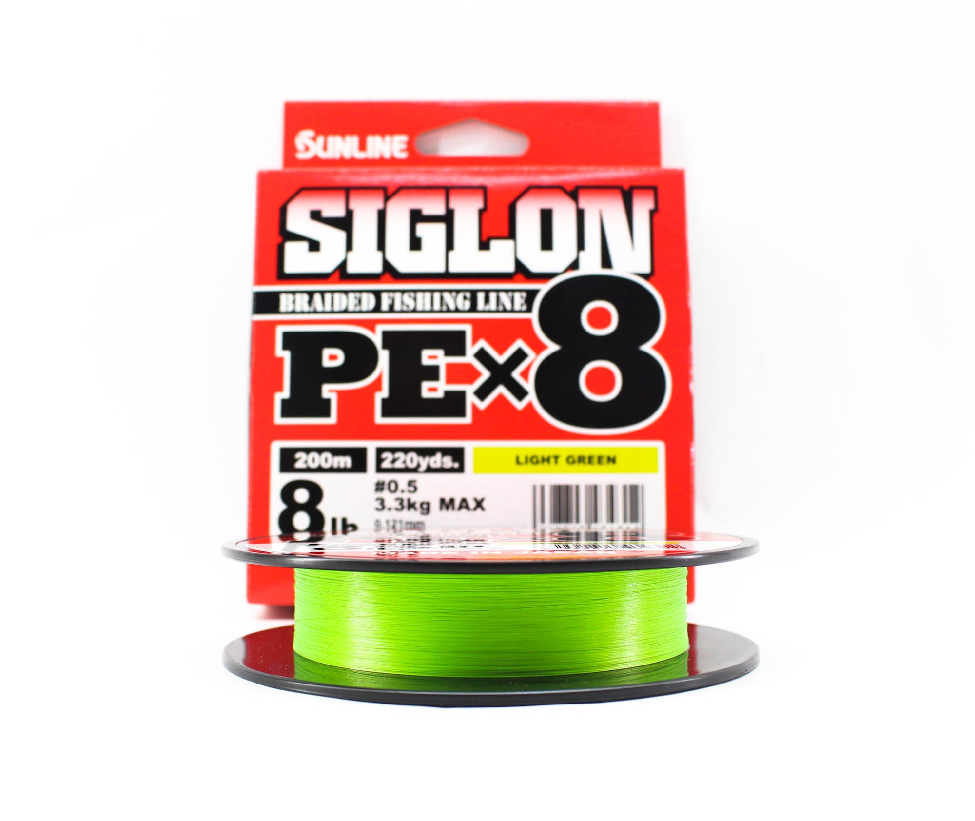 Sunline P.E Line X8 Siglon 200M P.E 0.5 8LB Lime Green (4312)