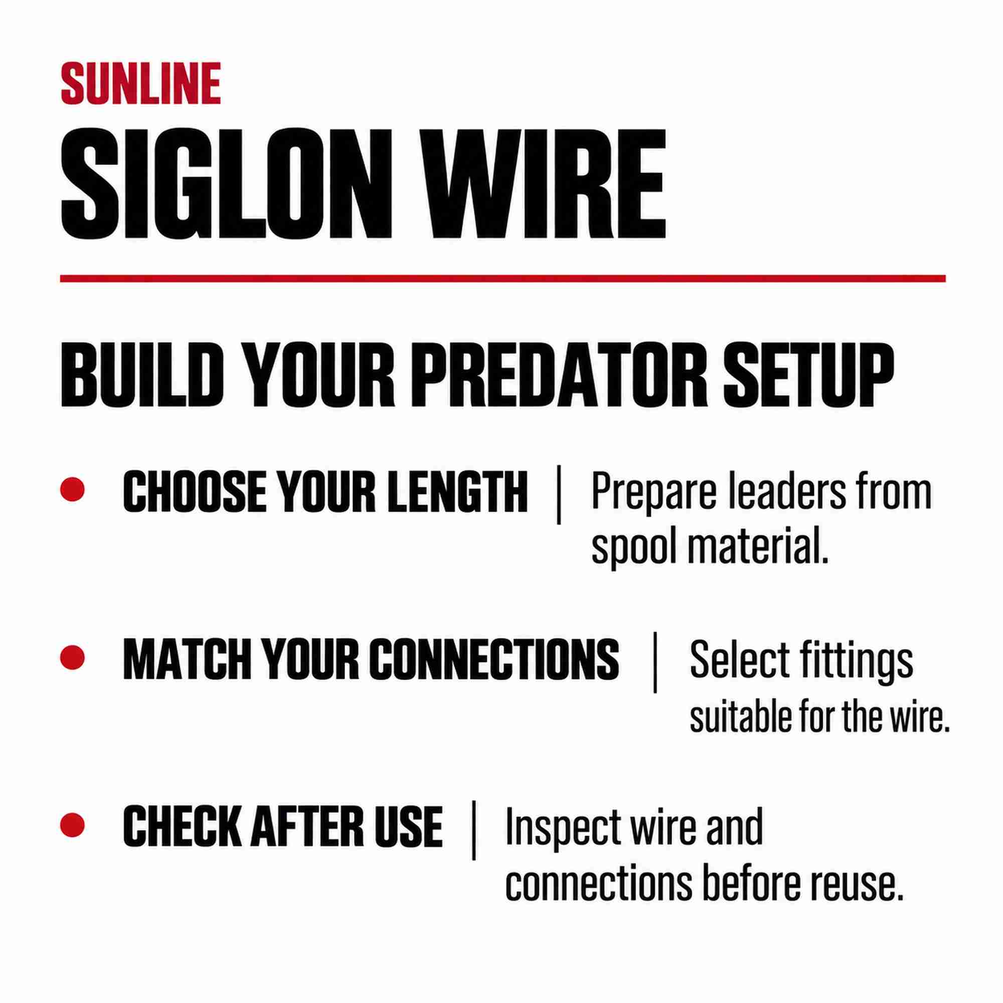 Sunline Siglon Wire Stainless 1x7 Black 10m 34.1lb (4879)