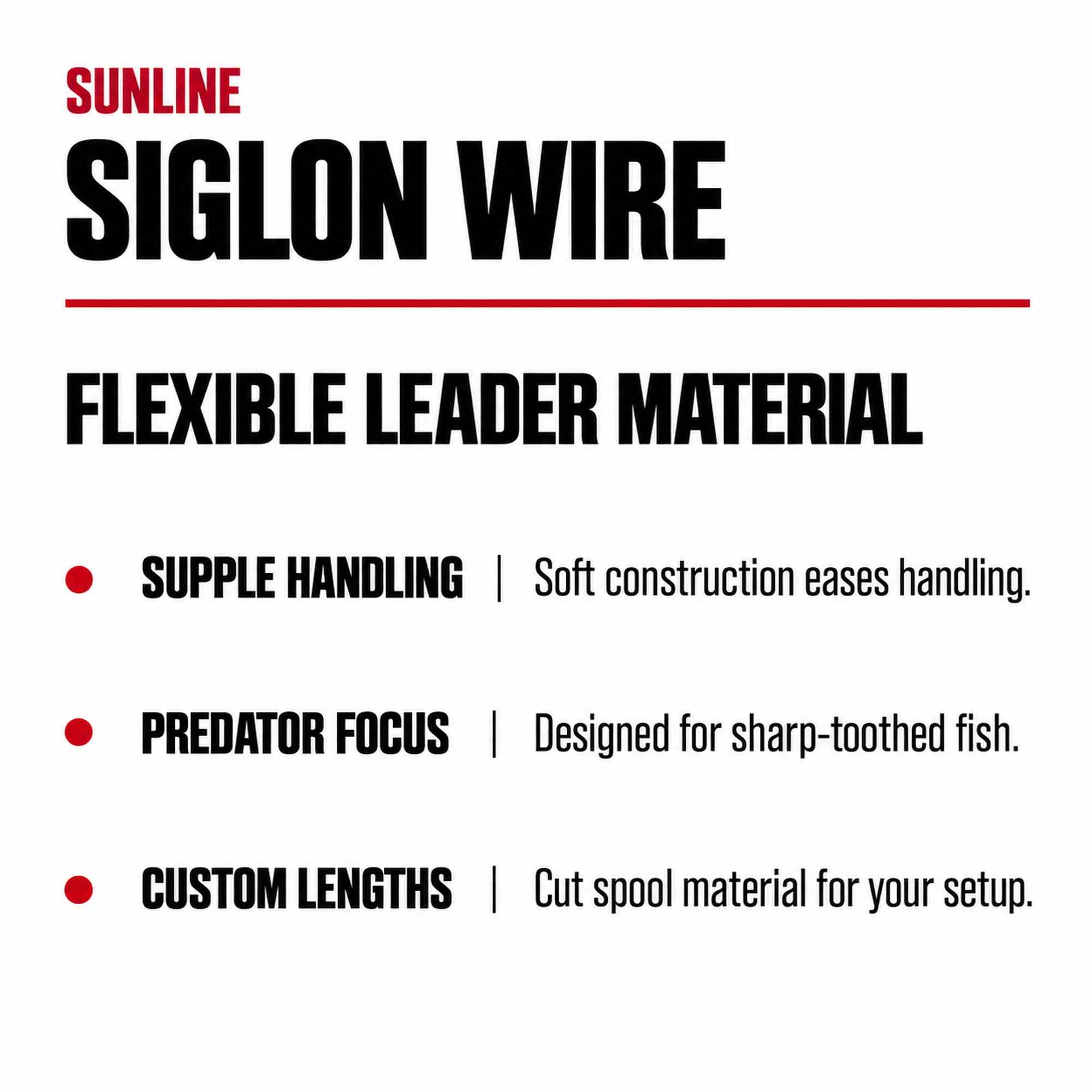 Sunline Siglon Wire Stainless 7x7 Black 10m 24.9lb (4961)