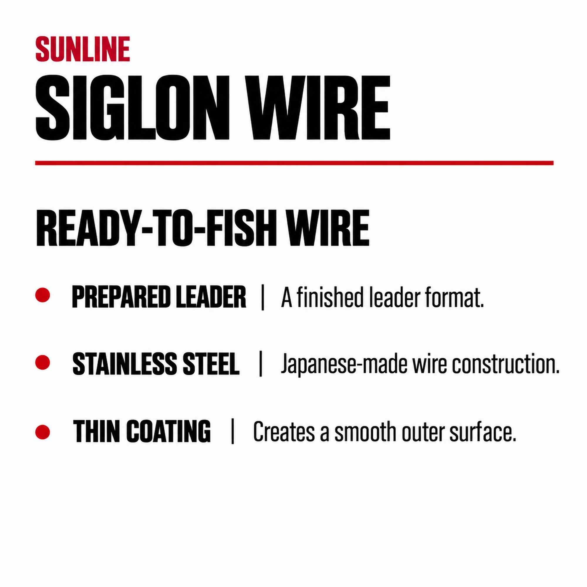 Sunline Siglon Wire Stainless 1x7 Black 30cm 34.1lb (5074)
