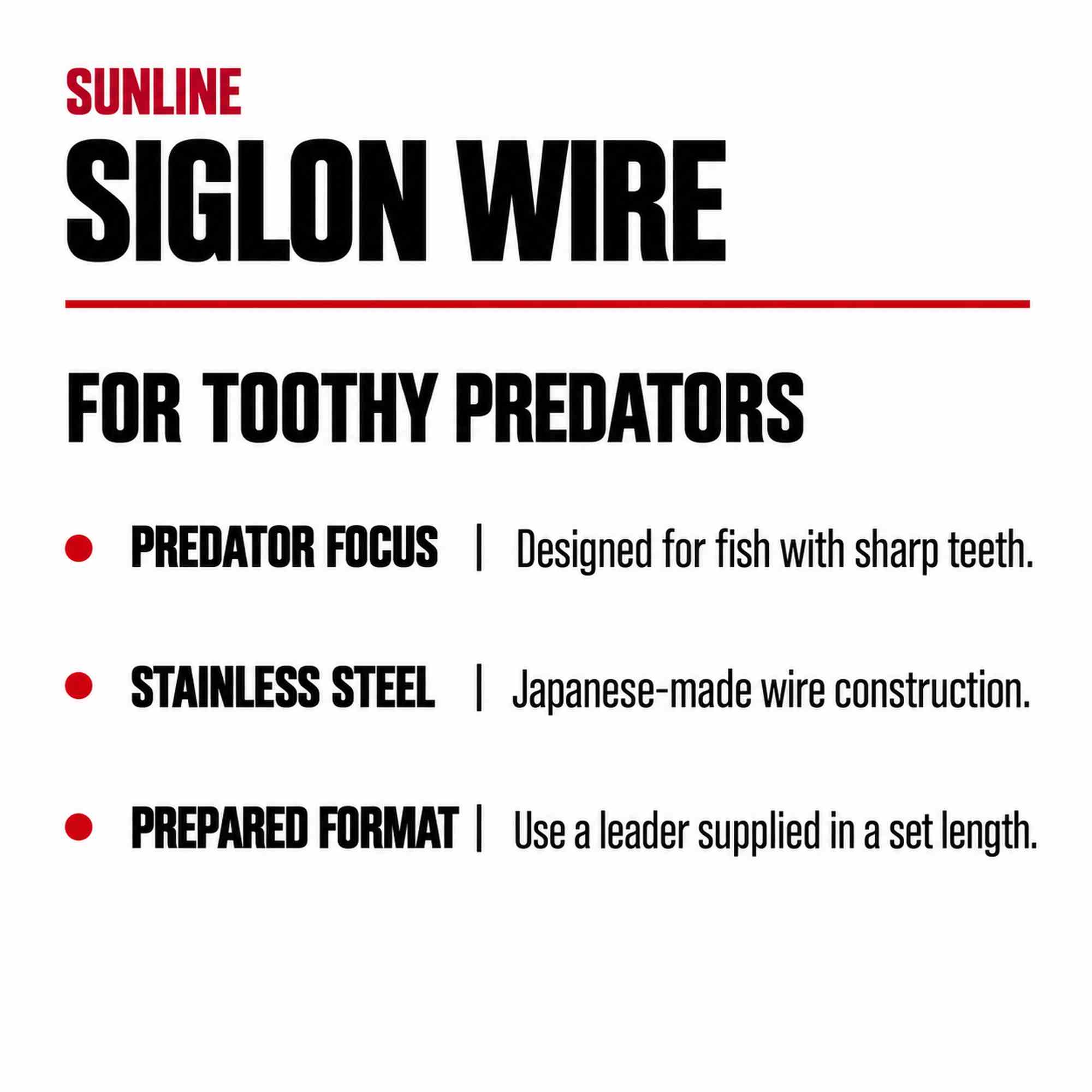 Sunline Siglon Wire Stainless 7x7 Black 30cm 38.7lb (5371)