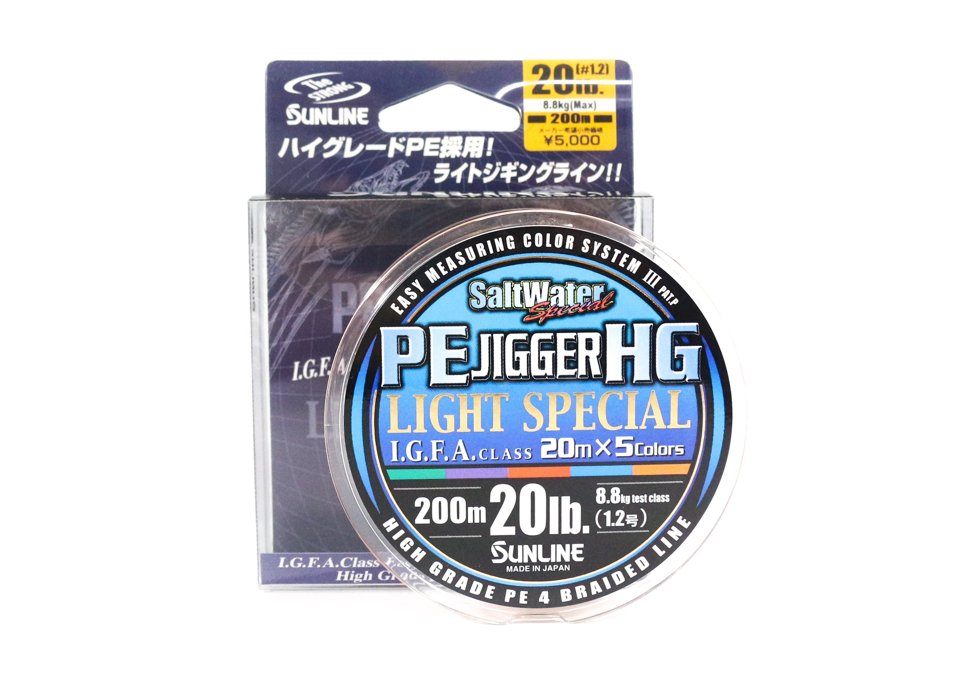Sale Sunline P.E Line Jigger Light Special 200m P.E 1.2 20lb (8364)