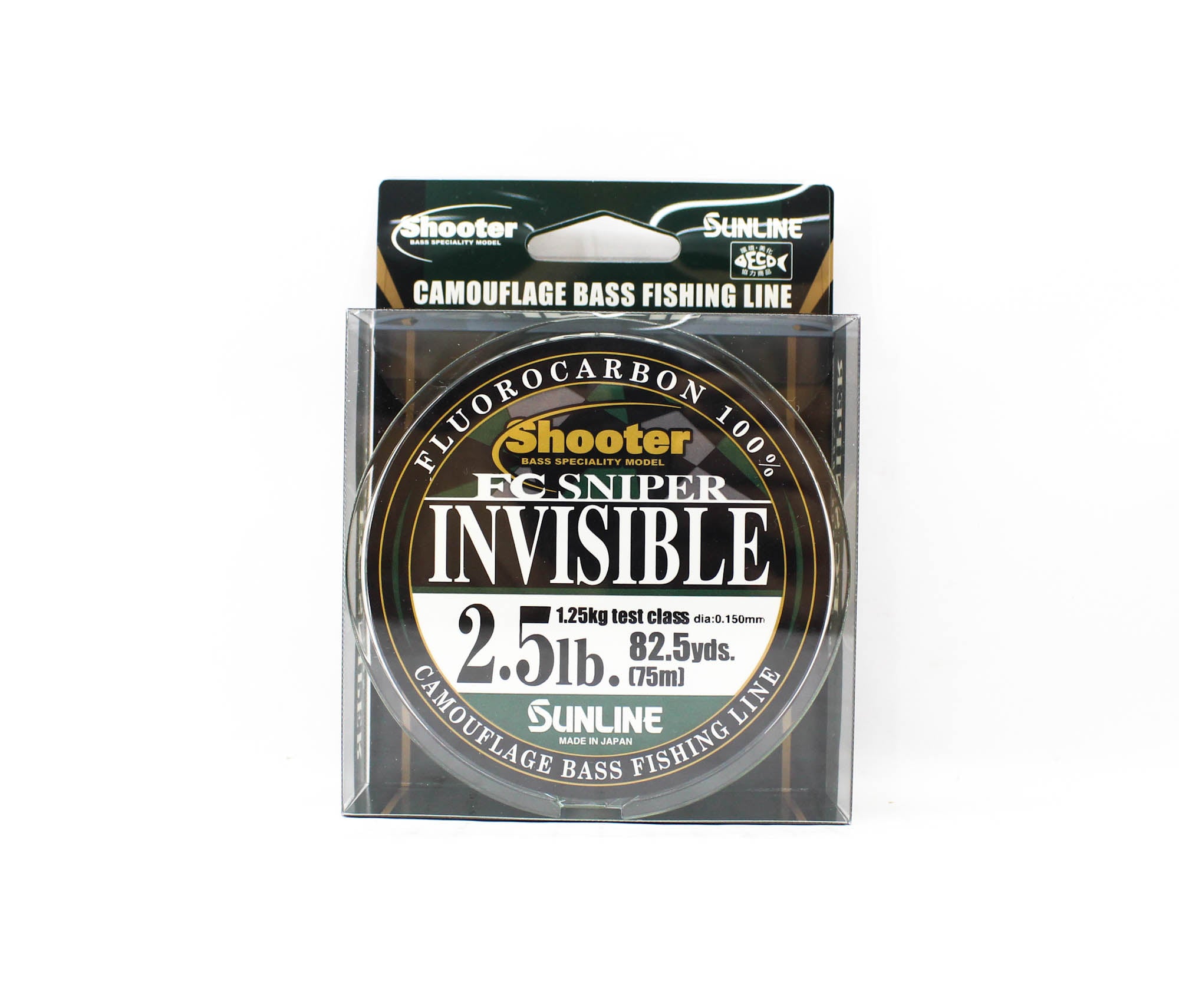 Sunline Fluorocarbon Line FC Sniper Invisible 75m 2.5lb 0.15mm (2117)