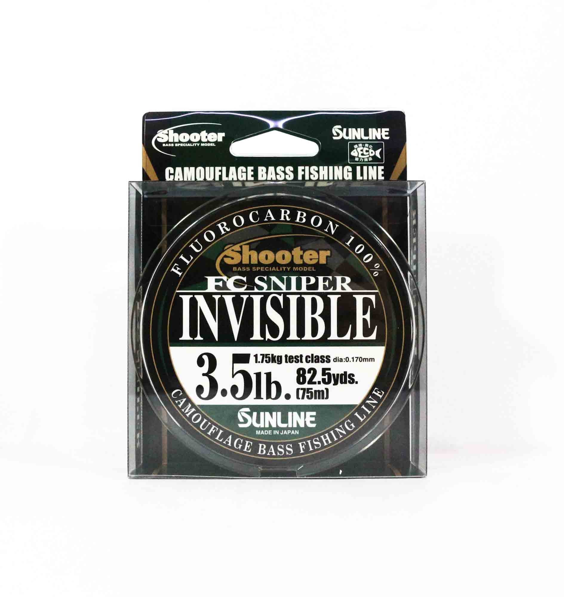 Sunline Fluorocarbon Line FC Sniper Invisible 75m 3.5lb 0.17mm (2131)