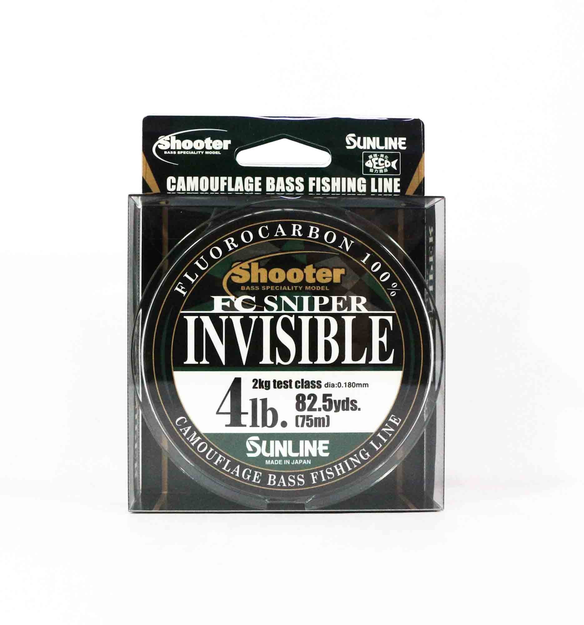 Sunline Fluorocarbon Line FC Sniper Invisible 75m 4lb 0.18mm (2148)