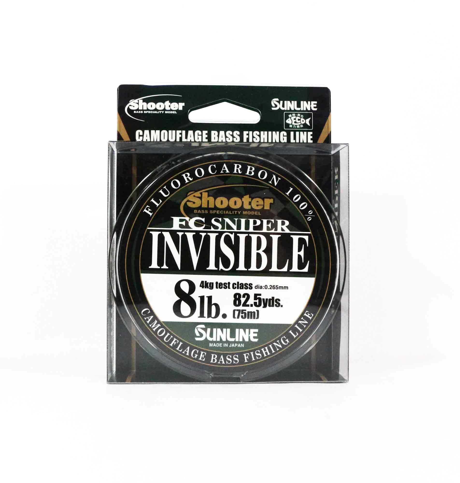 Sunline Fluorocarbon Line FC Sniper Invisible 75m 8lb 0.265mm (2193)