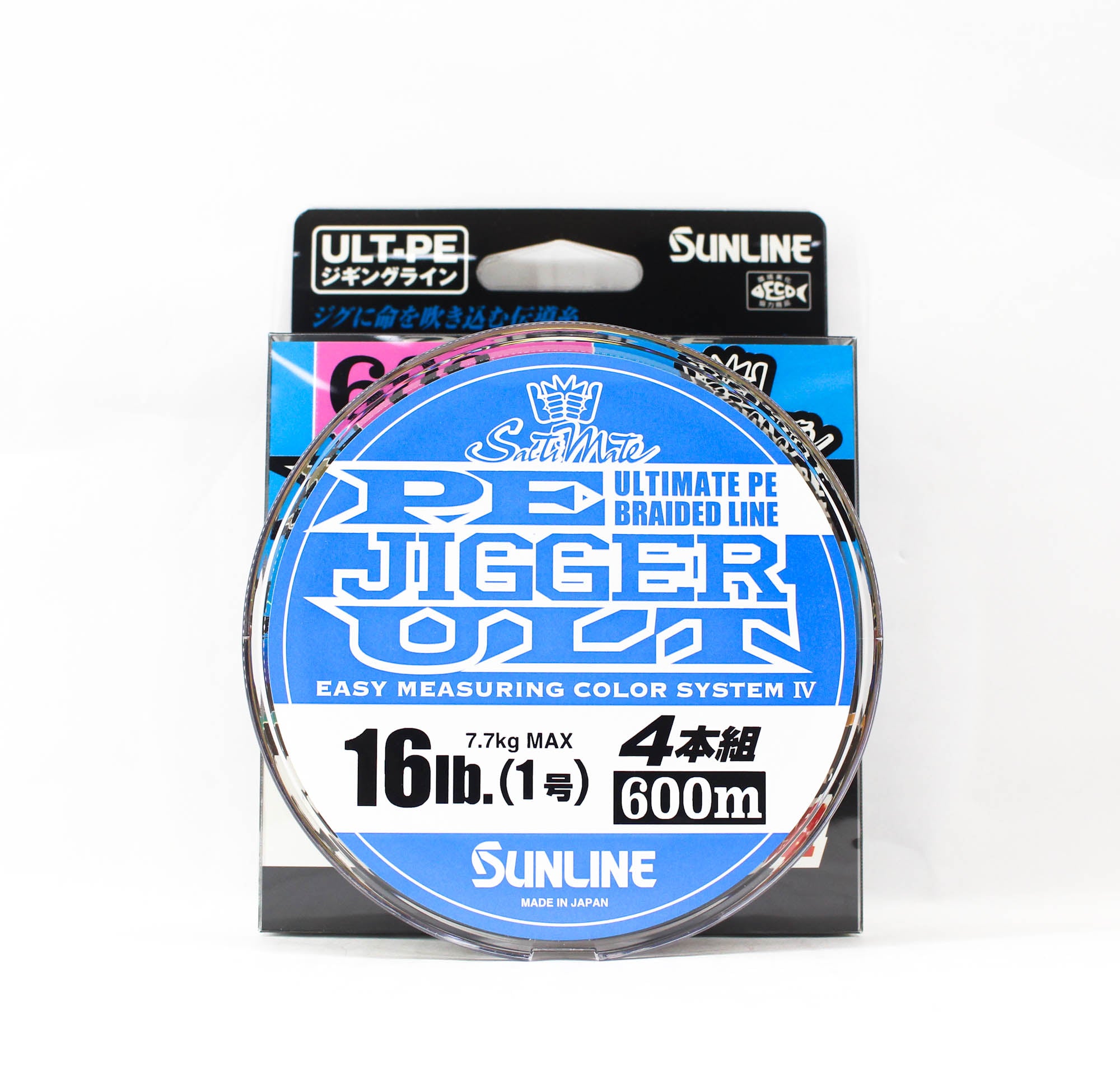 Sunline P.E Line X4 Jigger ULT 600m P.E 1 16LB Multi (3374)