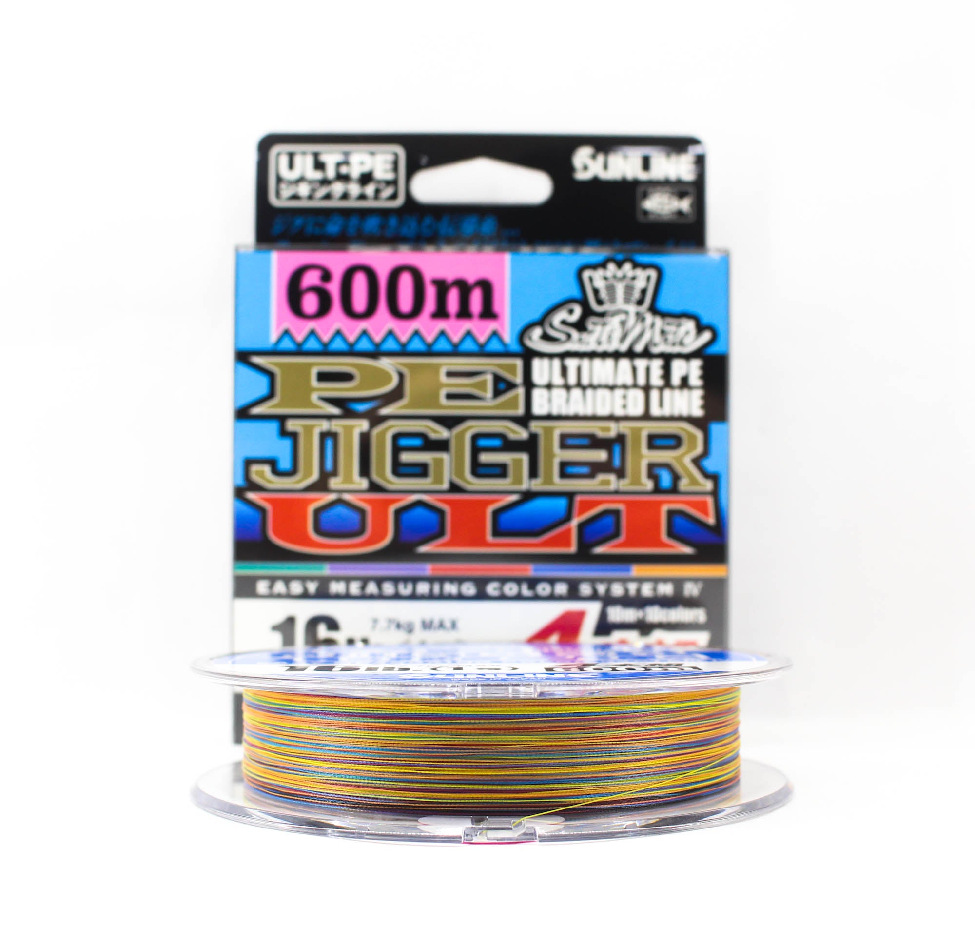Sunline P.E Line X4 Jigger ULT 600m P.E 1 16LB Multi (3374)
