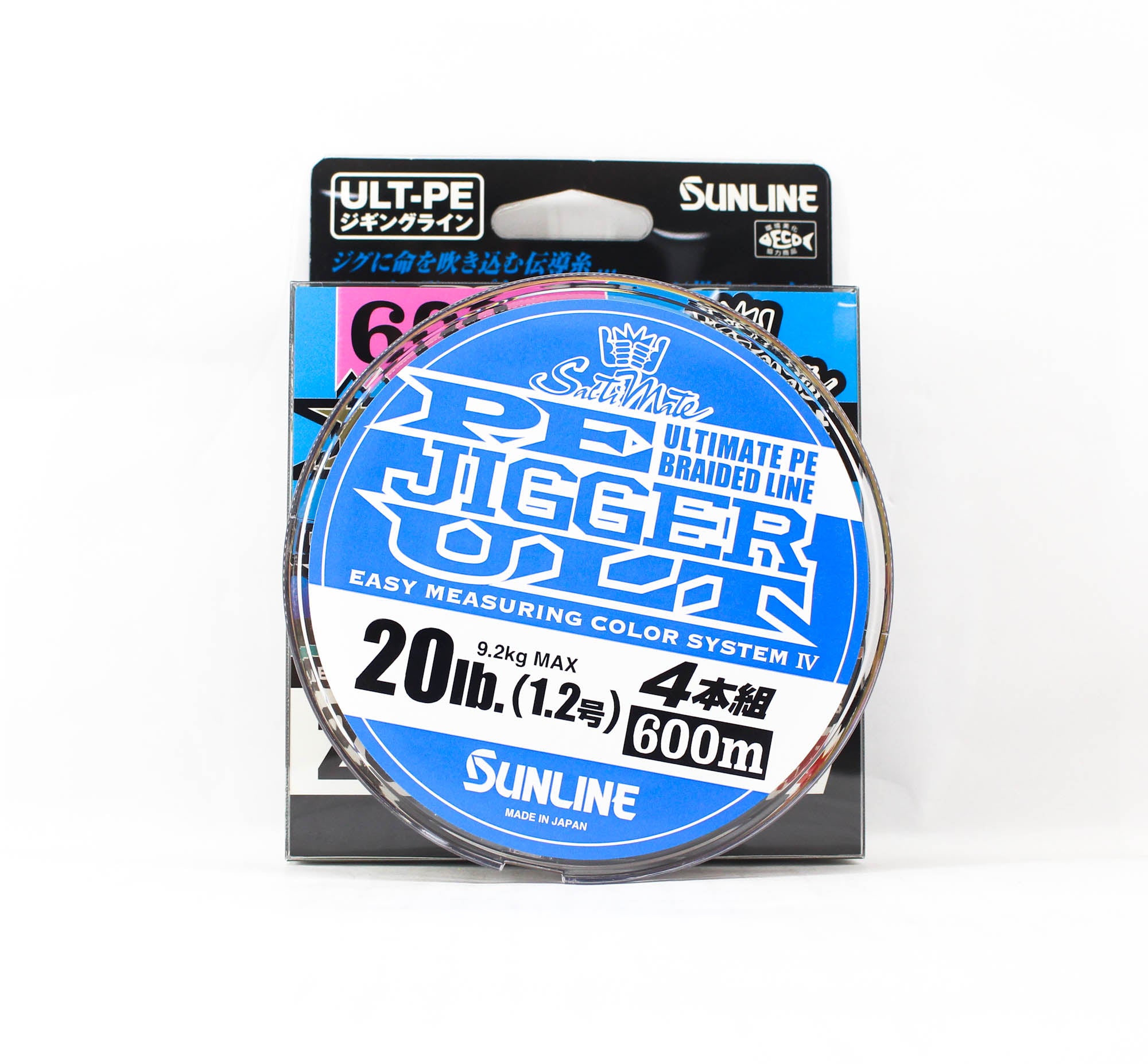 Sunline P.E Line X4 Jigger ULT 600m P.E 1.2 20LB Multi (3381)