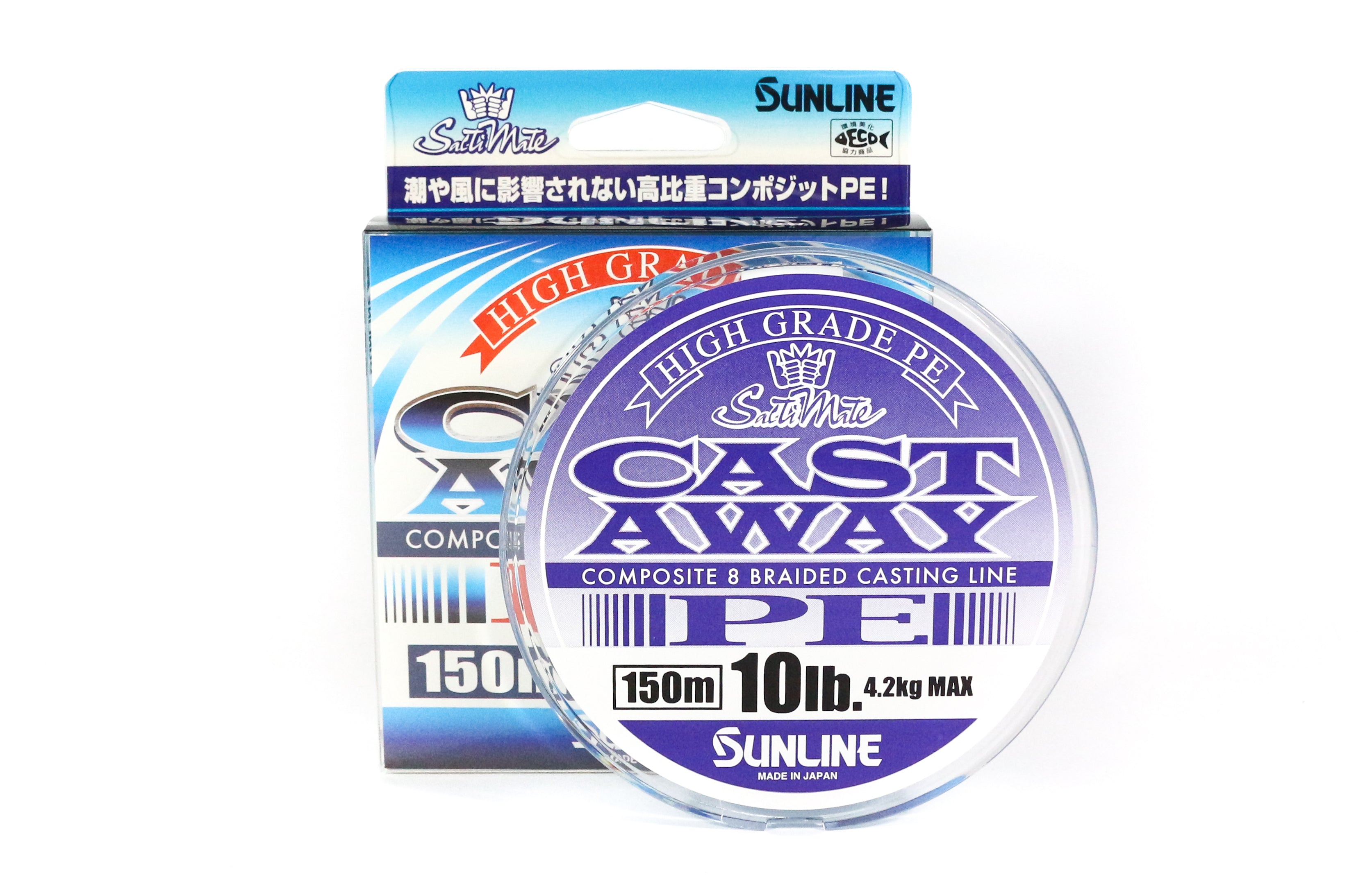 Sunline P.E Line Cast Away 150m P.E 0.8 10lb (4814)