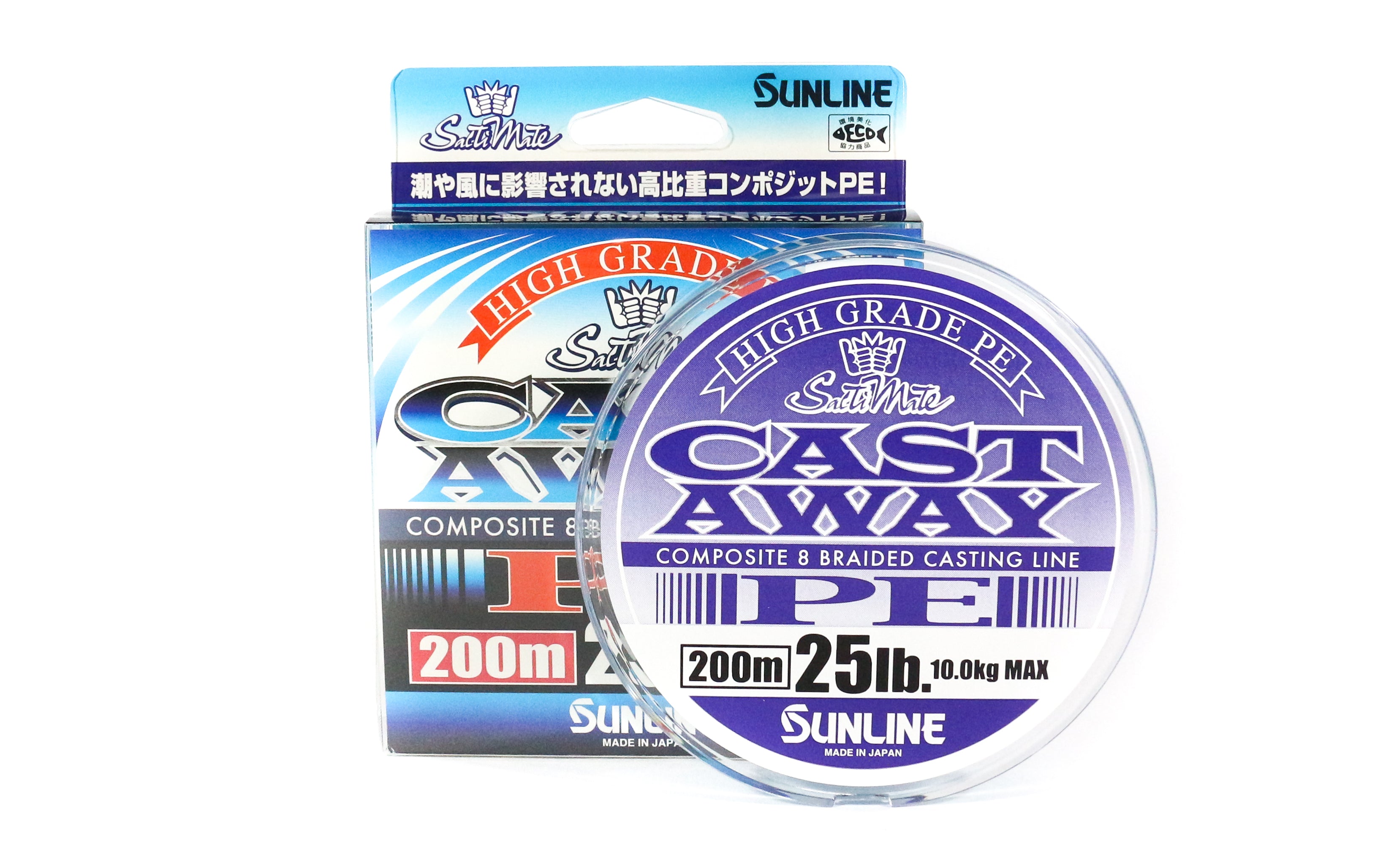 Sunline P.E Line Cast Away 200m P.E 2 25lb (4890)
