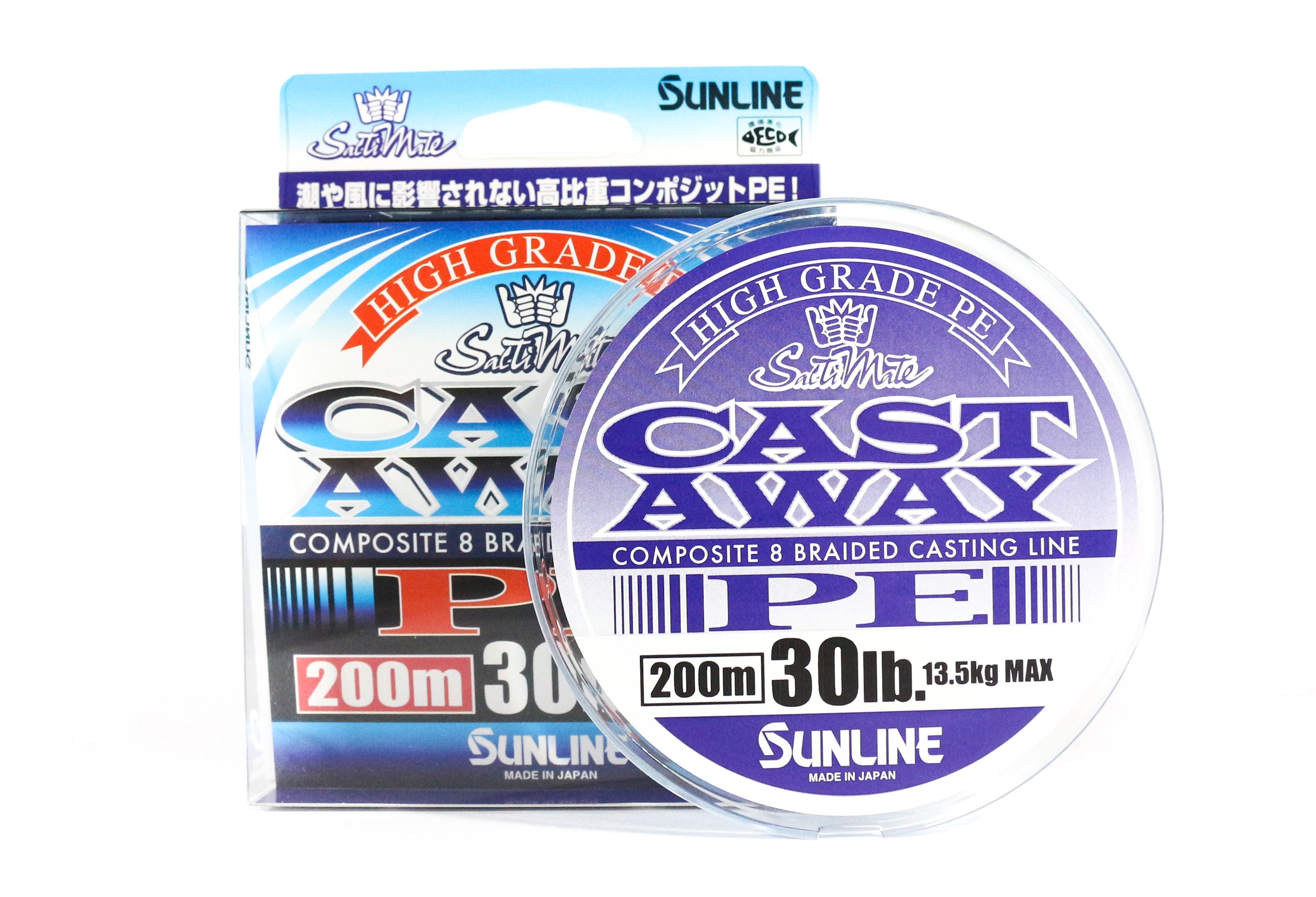 Sunline P.E Line Cast Away 200m P.E 2.5 30lb (4906)