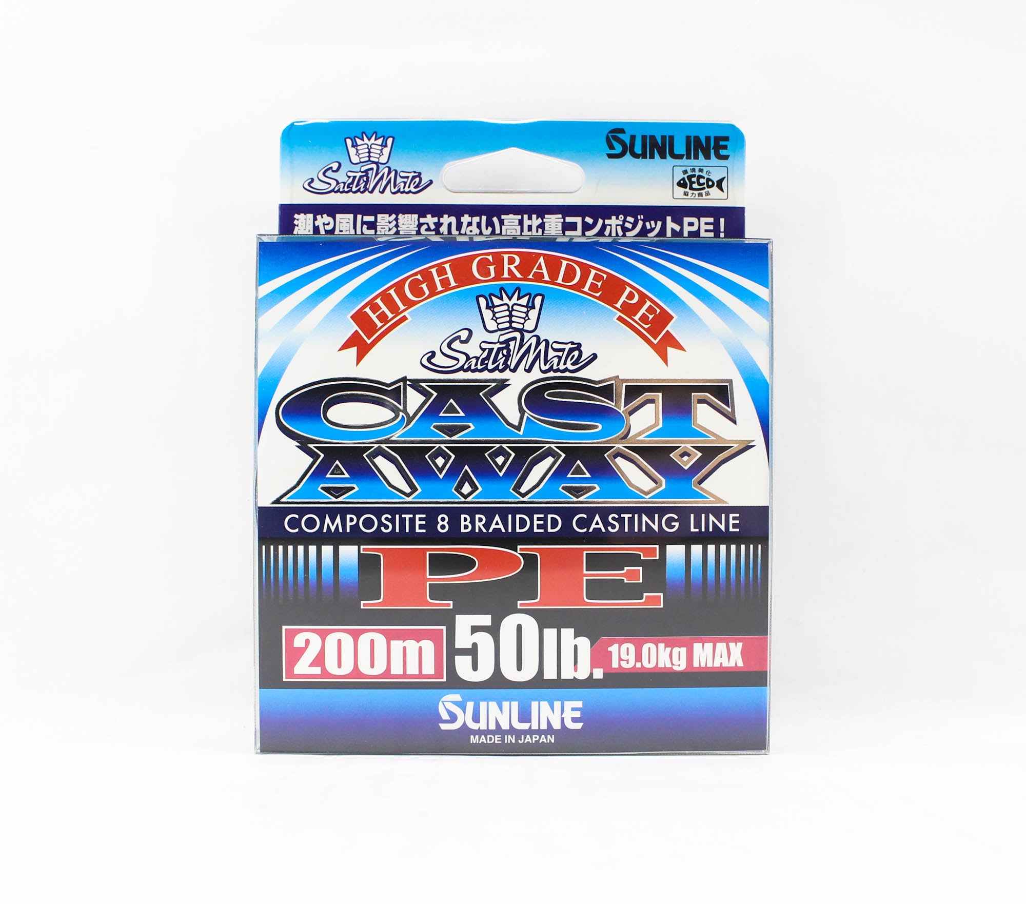 Sunline P.E Line Cast Away 200m P.E 3.5 50lb (4920)