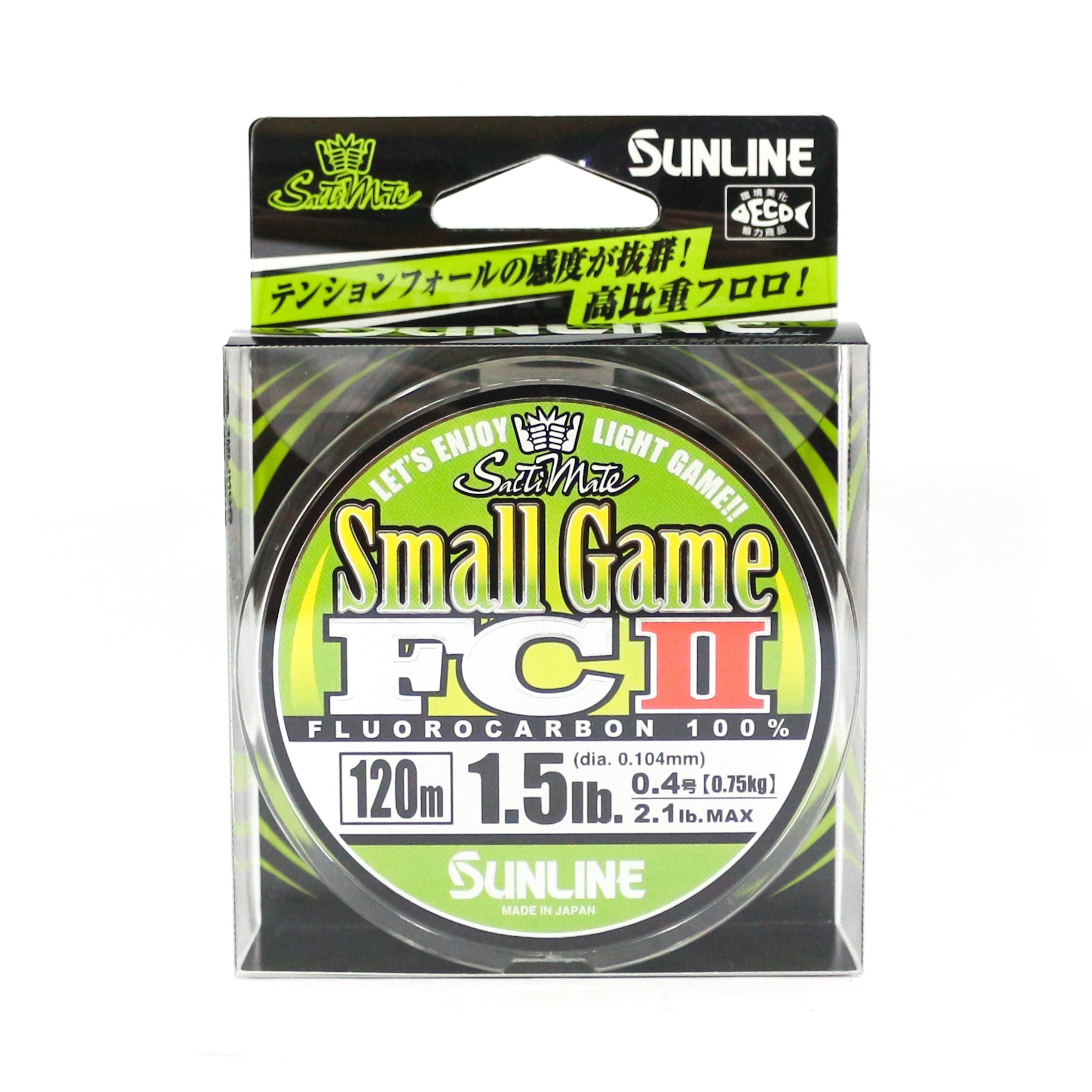 Sunline Fluorocarbon Line Small Game FC II 120m 1.5lb 0.104mm (5231)