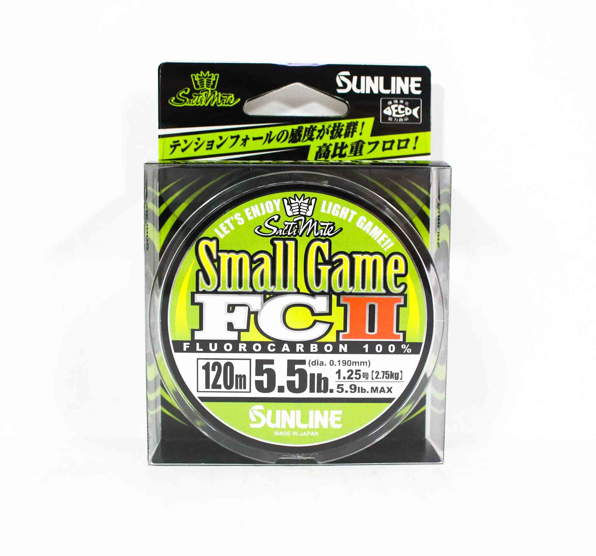 Sunline Fluorocarbon Line Small Game FC II 120m 5.5lb 0.190mm (5309)