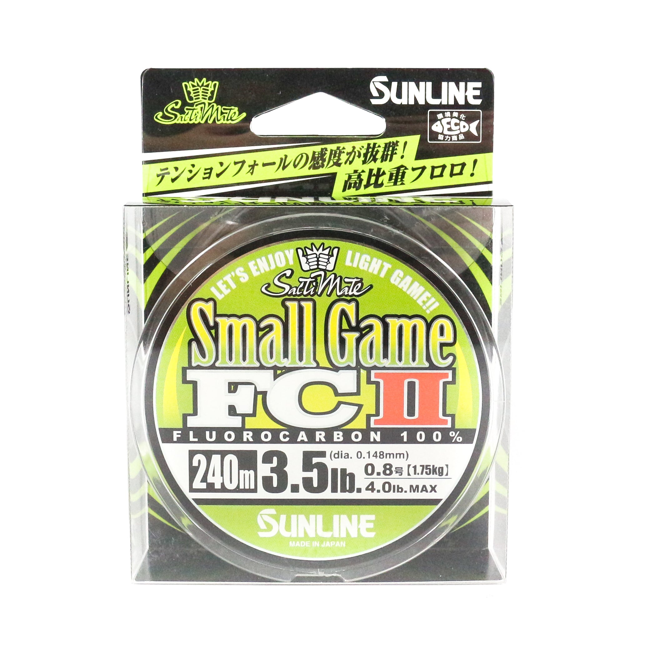 Sunline Fluorocarbon Line Small Game FC II 240m 3.5lb 0.148mm (5354)