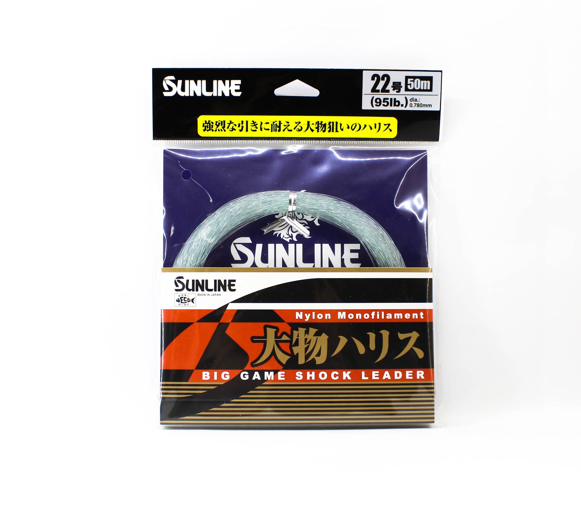 Sunline Nylon Leader Big Game Shock Leader 50m #22 95lb 0.78mm (6023)