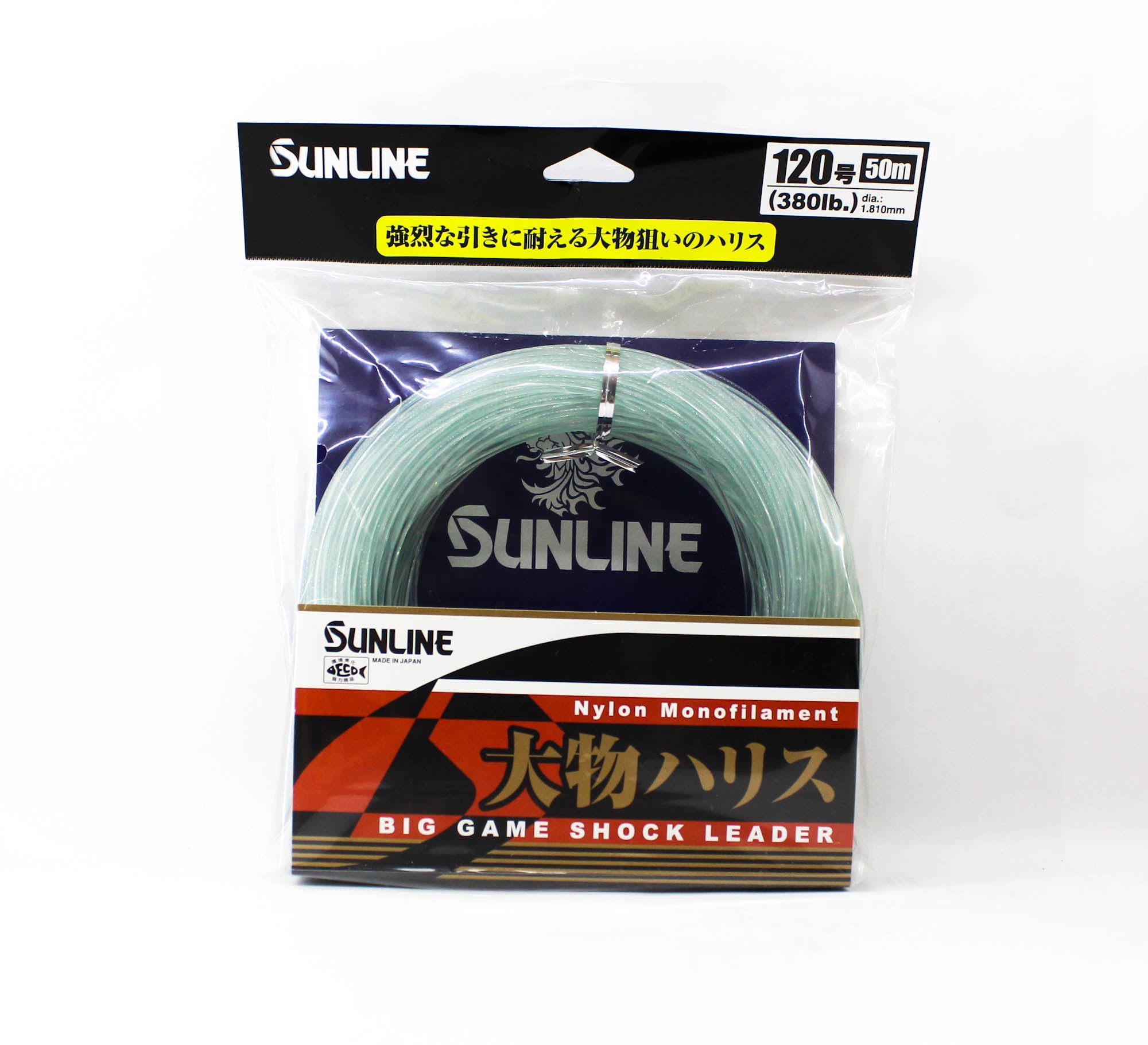 Sunline Nylon Leader Big Game Shock Leader 50m #120 380lb 1.81mm (6122)