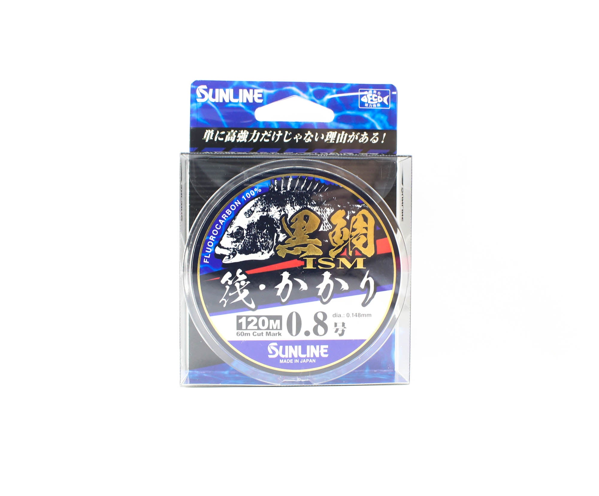 Sunline Fluorocarbon Kurodai ISM Bream Clear 120m #0.8 3lb 0.148mm (6504)