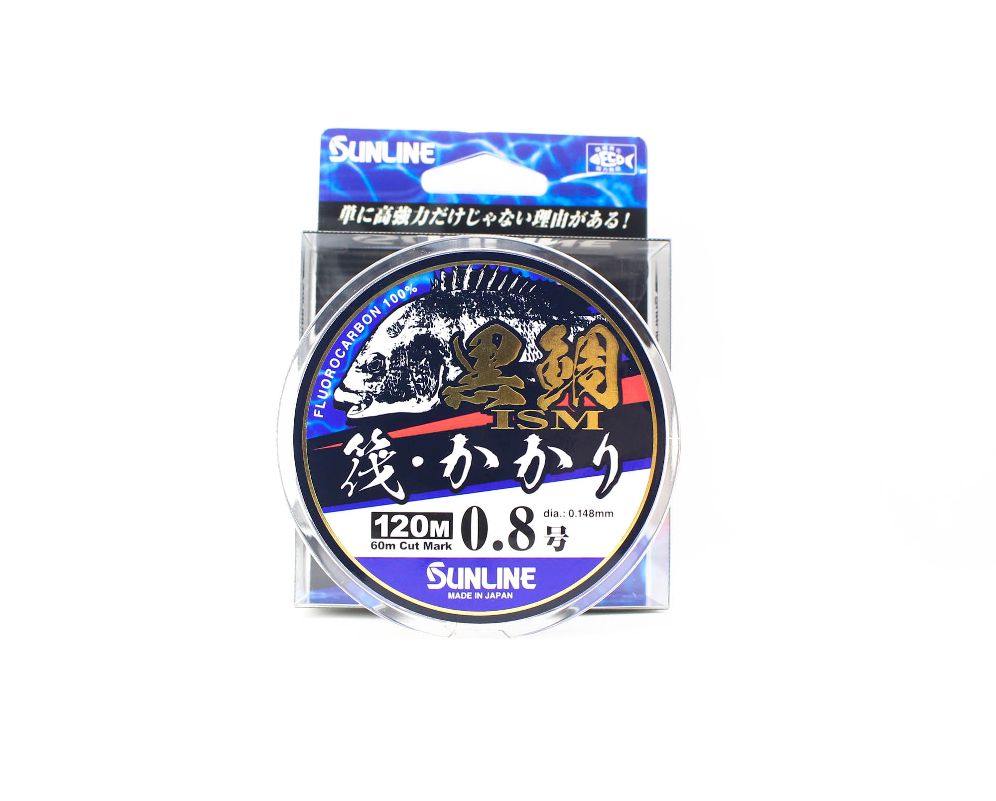 Sunline Fluorocarbon Kurodai ISM Bream Clear 120m #0.8 3lb 0.148mm (6504)