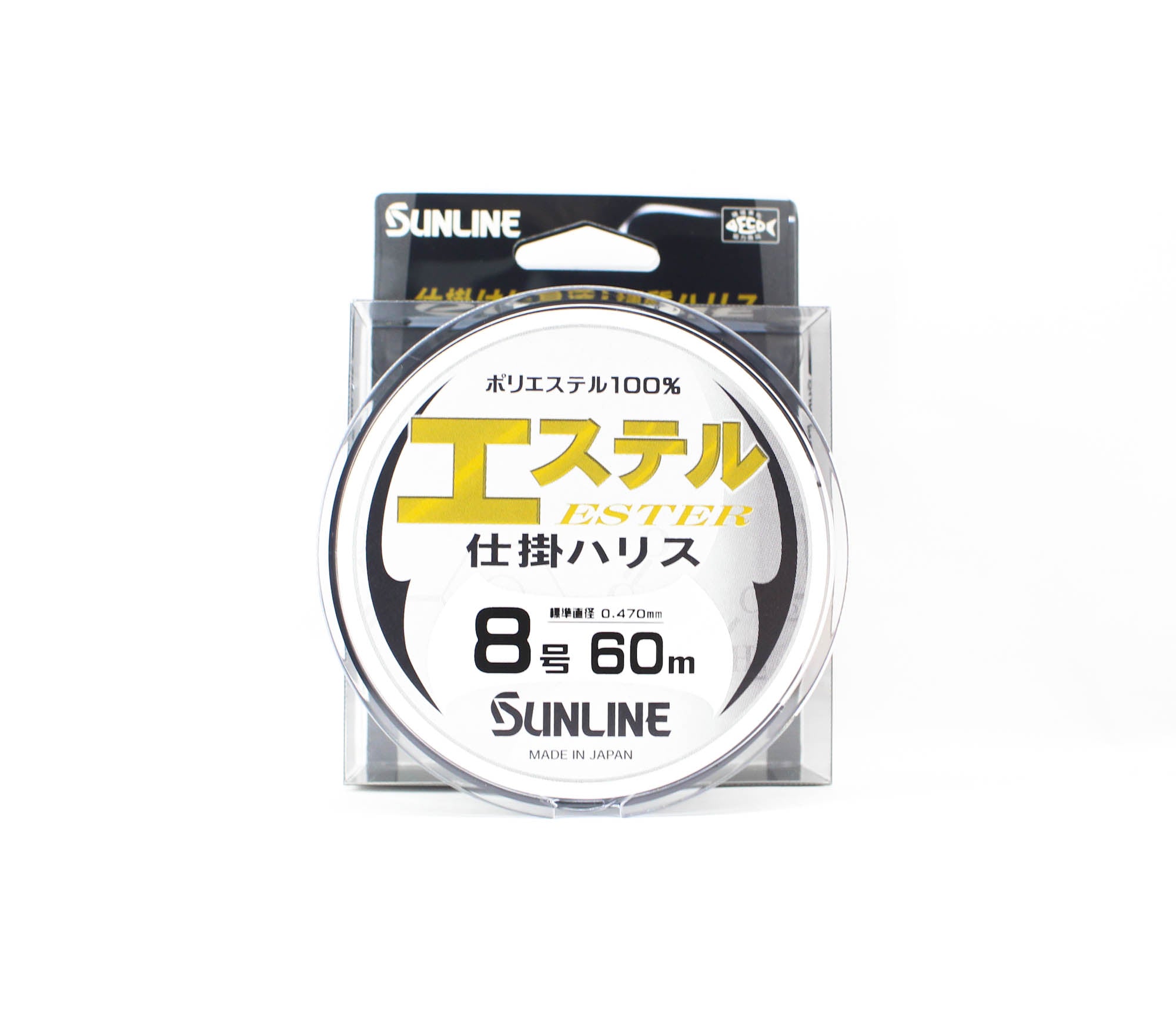 Sunline Ester Leader HG Clear 60m #8 30lb 0.47mm (6948)