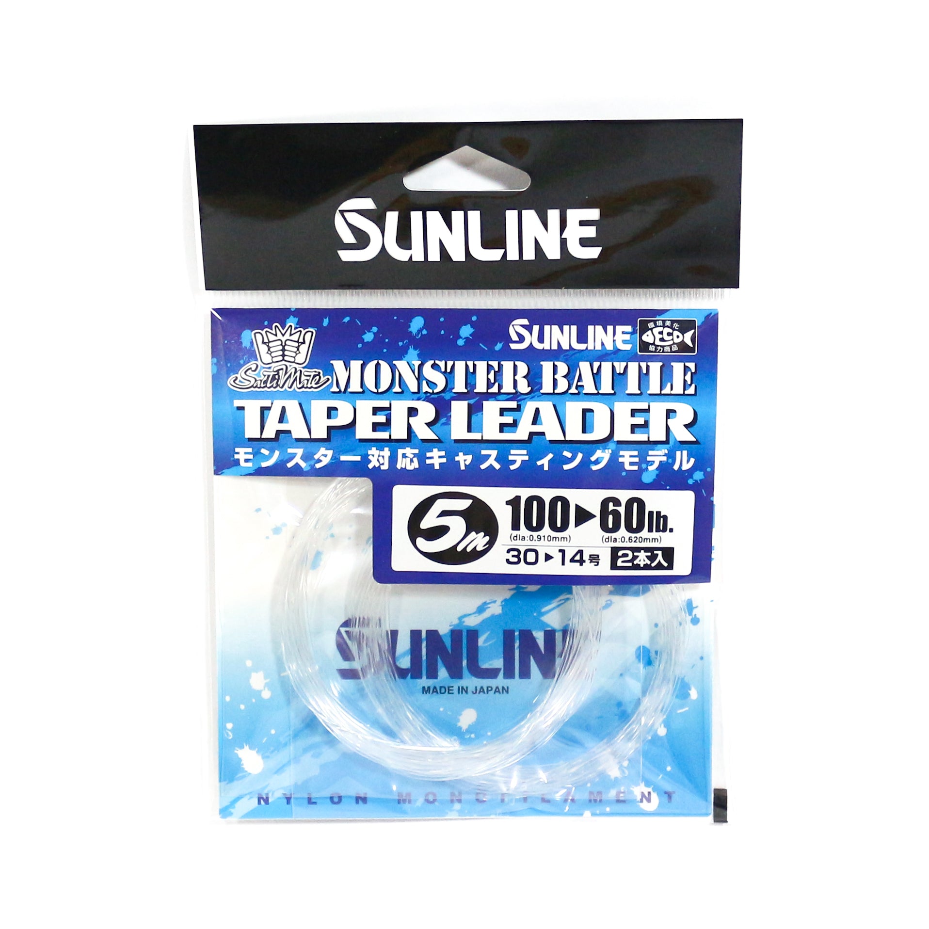 Sunline Taper Leader Nylon Monster Battle 5m 60-100lb (8652)