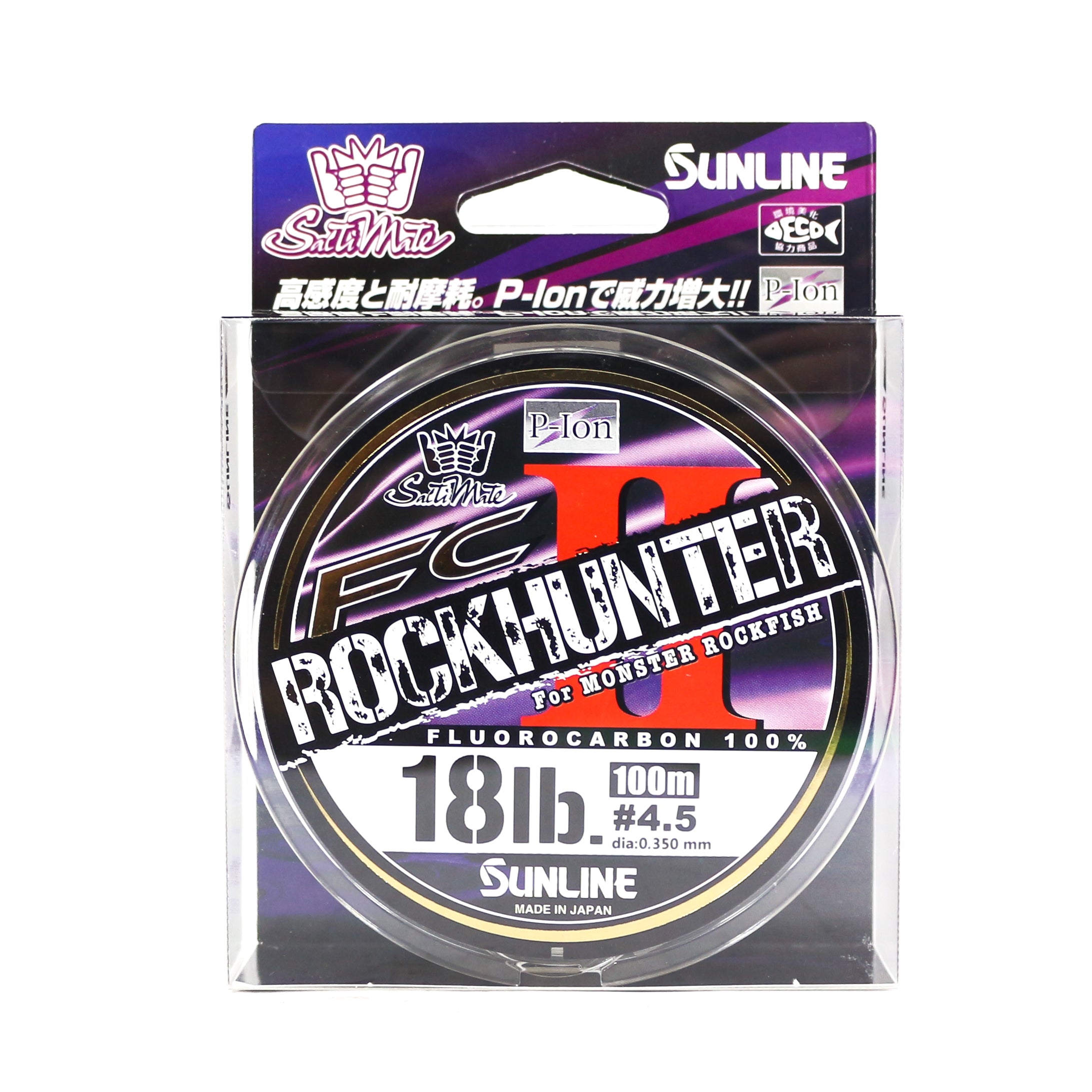 Sunline Fluorocarbon Leader Rock Hunter II 100m 18lb 0.35mm (9123)
