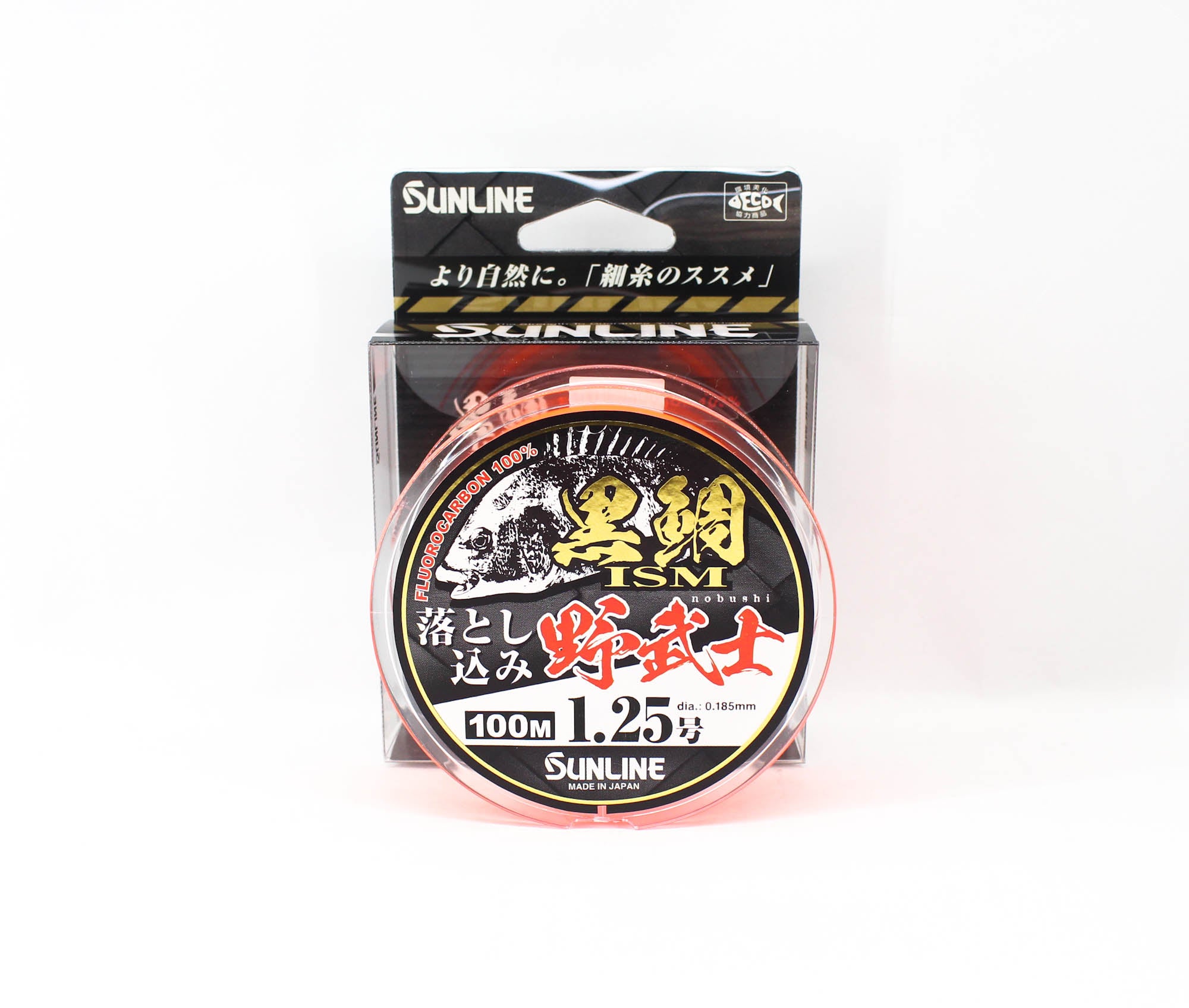 Sunline Fluorocarbon Kurodai ISM Bream Orange 100m #1.25 5lb 0.19mm (0884)