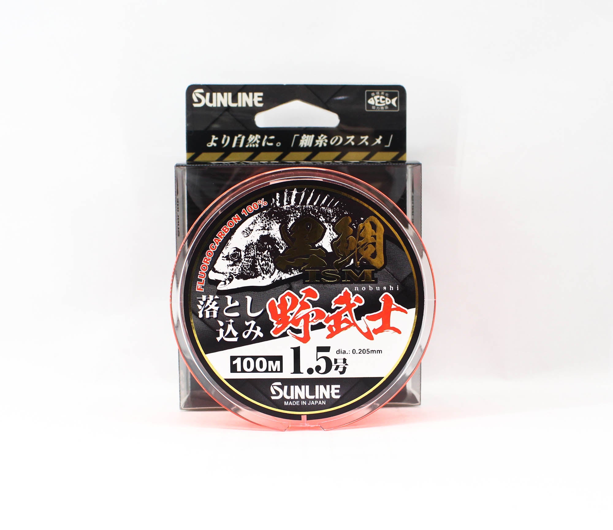Sunline Fluorocarbon Kurodai ISM Bream Orange 100m #1.5 6lb 0.205mm (0891)