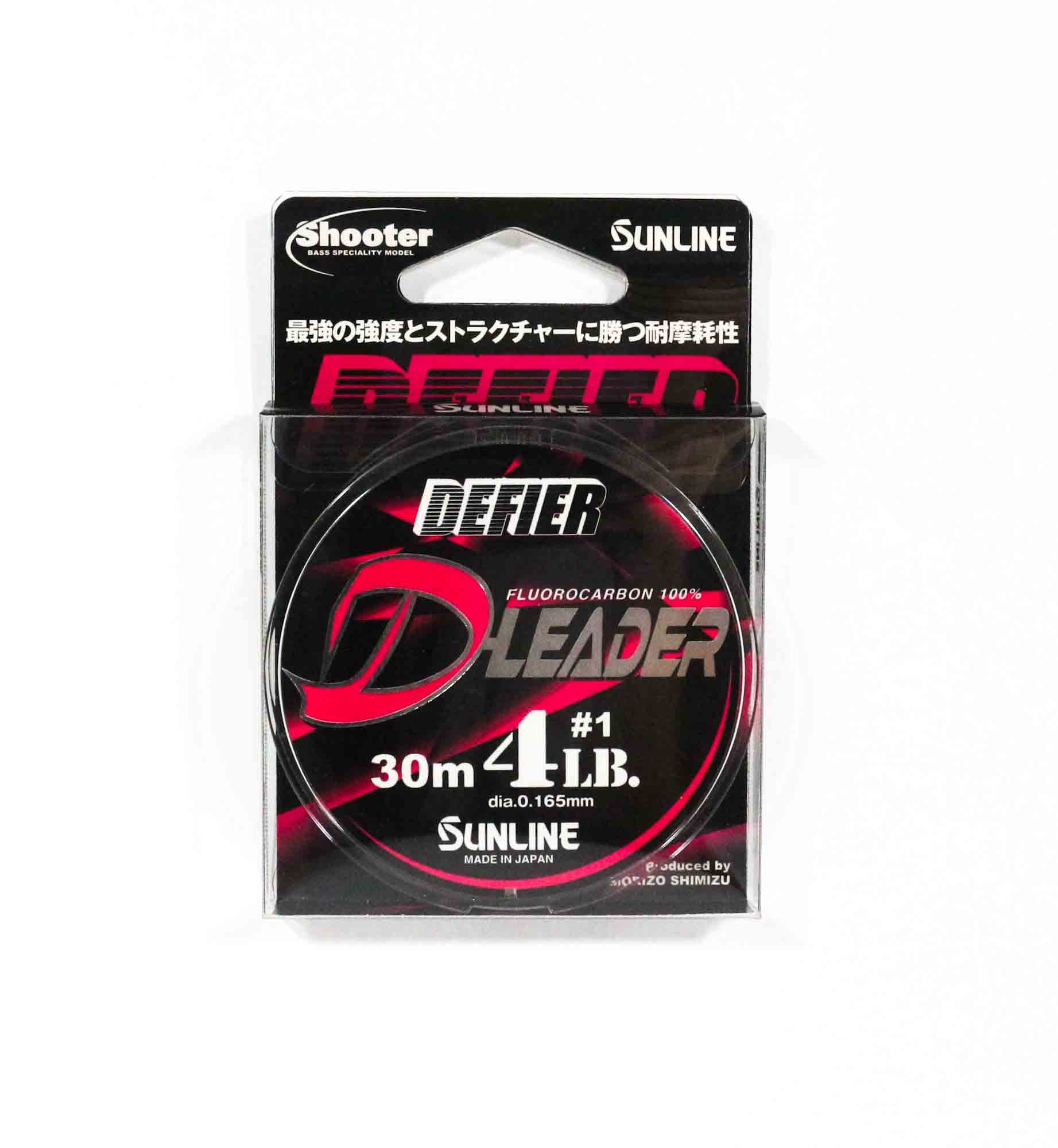 Sunline Fluorocarbon Leader Defier D-Leader 30m 4lb 0.165mm (1492)