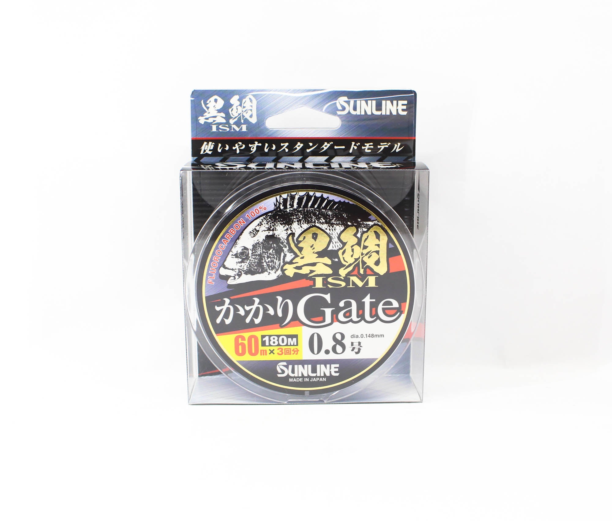 Sunline Fluorocarbon Kurodai ISM Gate Clear 180m #0.8 3lb 0.148mm (2758)