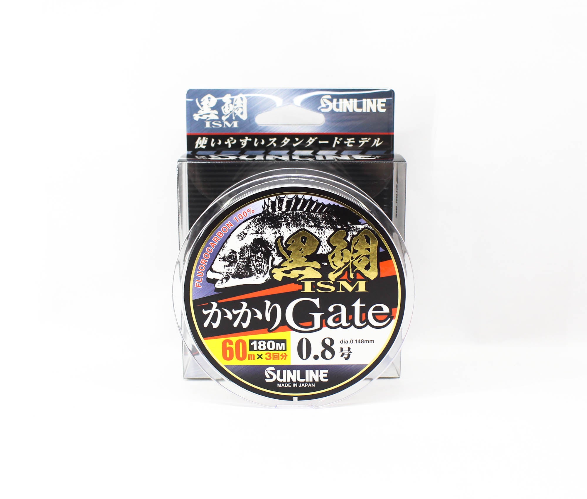 Sunline Fluorocarbon Kurodai ISM Gate Clear 180m #0.8 3lb 0.148mm (2758)