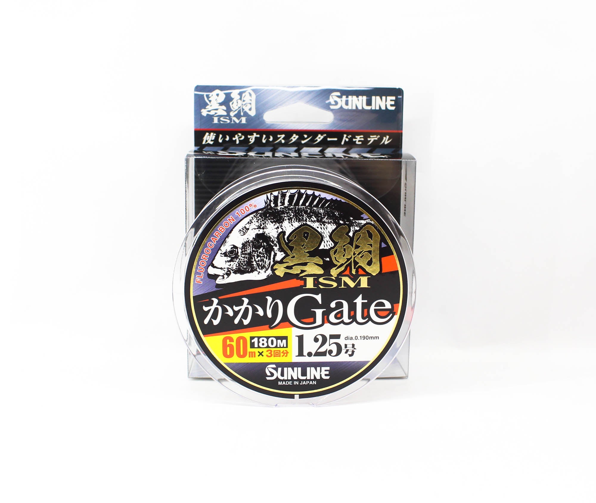 Sunline Fluorocarbon Kurodai ISM Gate Clear 180m #1.25 5lb 0.19mm (2772)
