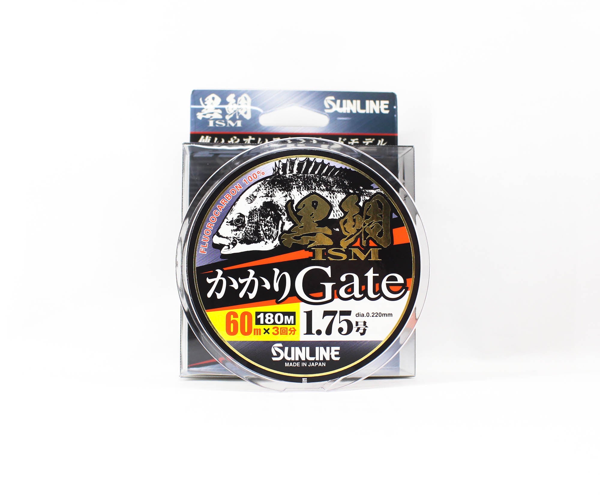 Sunline Fluorocarbon Kurodai ISM Gate Clear 180m #1.75 7lb 0.22mm (2796)
