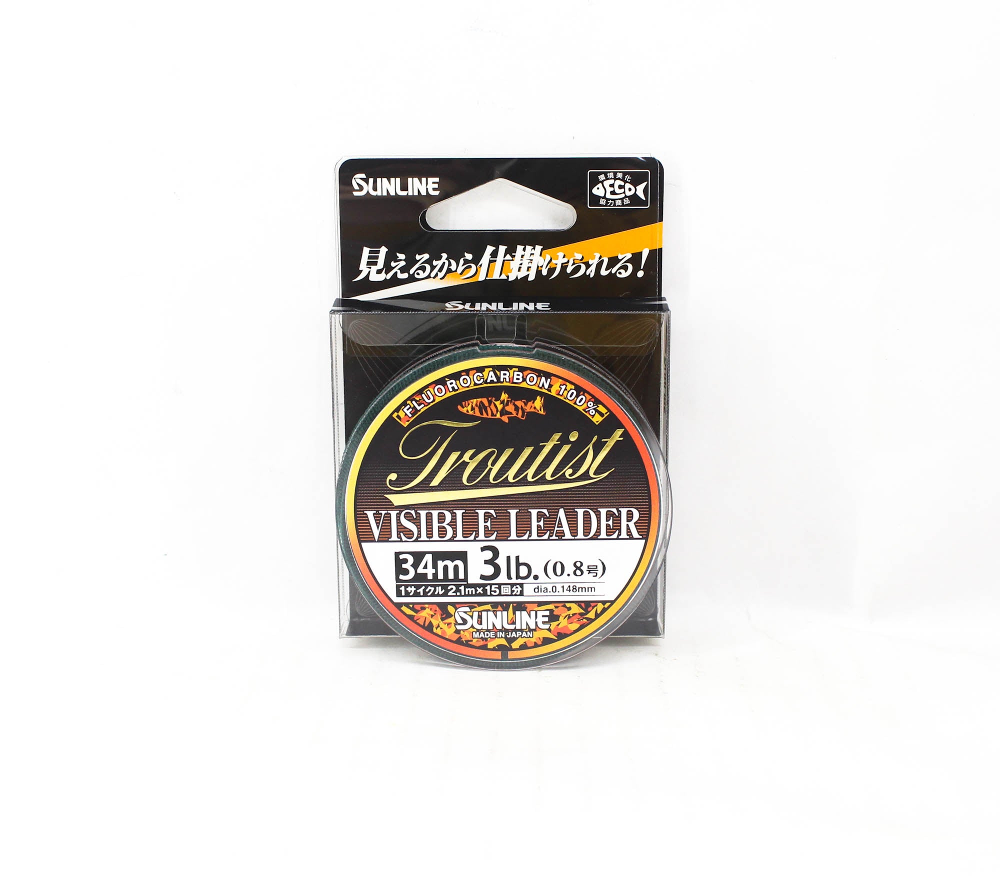 Sunline Fluorocarbon Leader Troutist Visible Leader HG 34m 3Lb (5209)