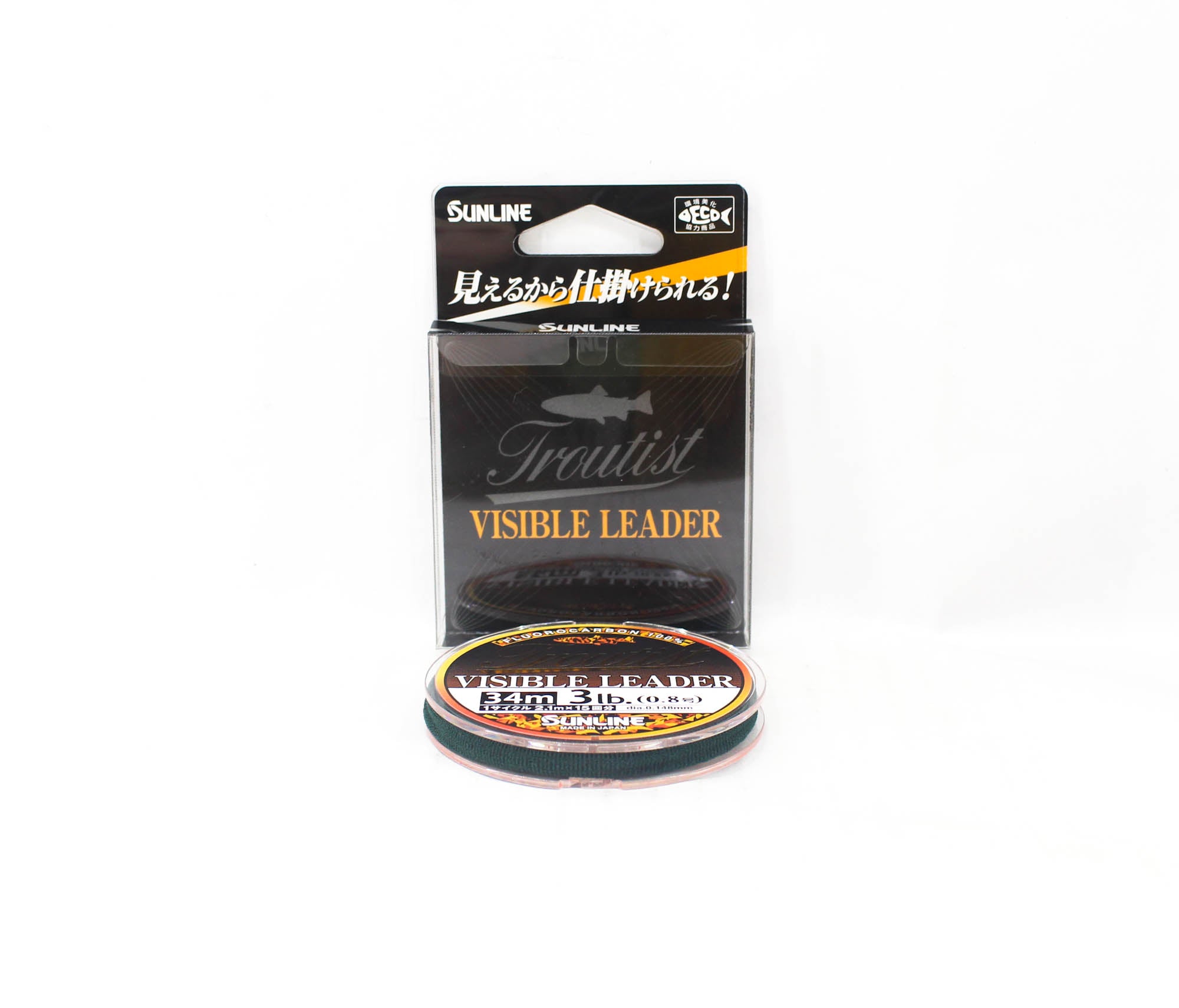 Sunline Fluorocarbon Leader Troutist Visible Leader HG 34m 3Lb (5209)