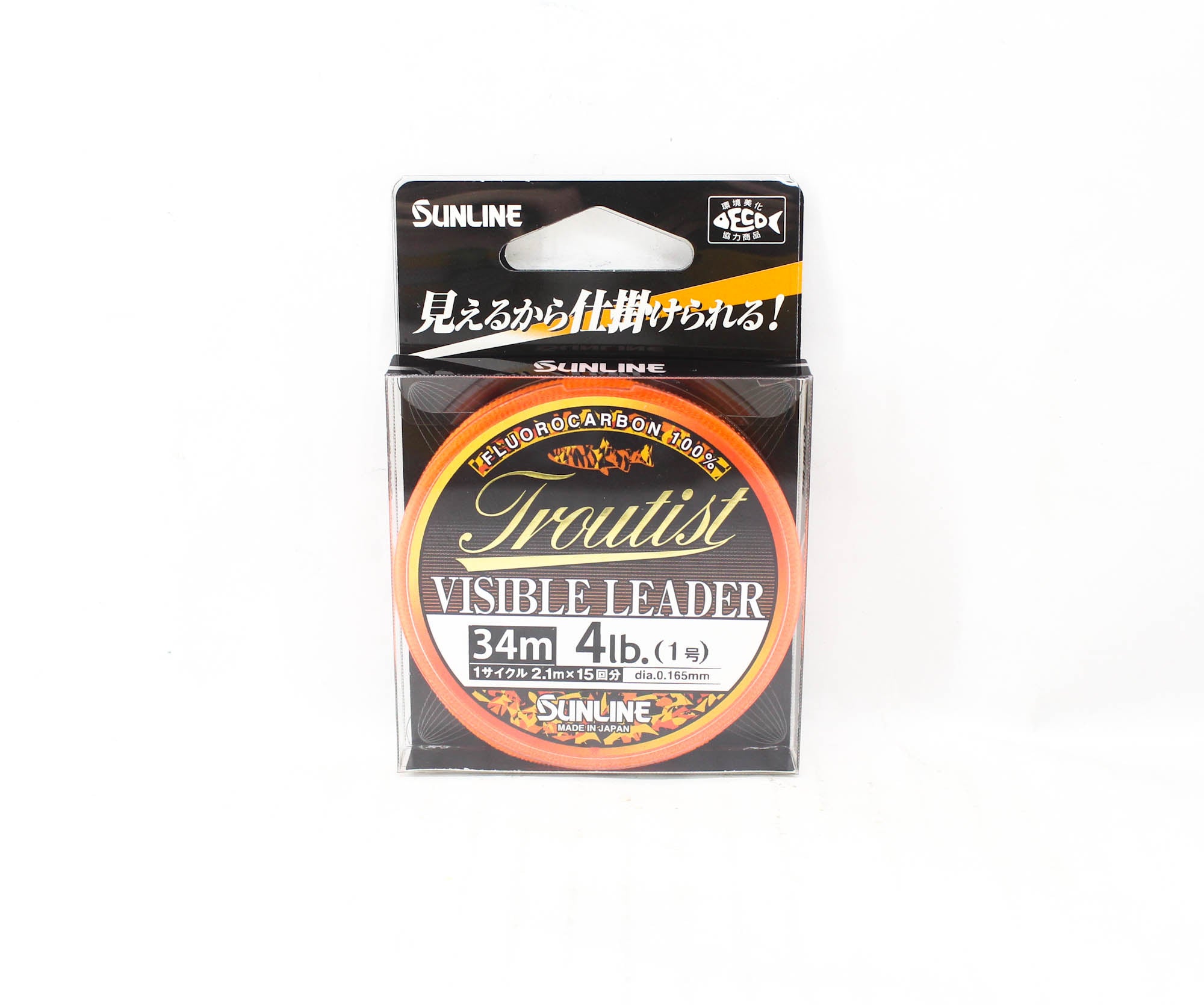 Sunline Fluorocarbon Leader Troutist Visible Leader HG 34m 4Lb (5216)