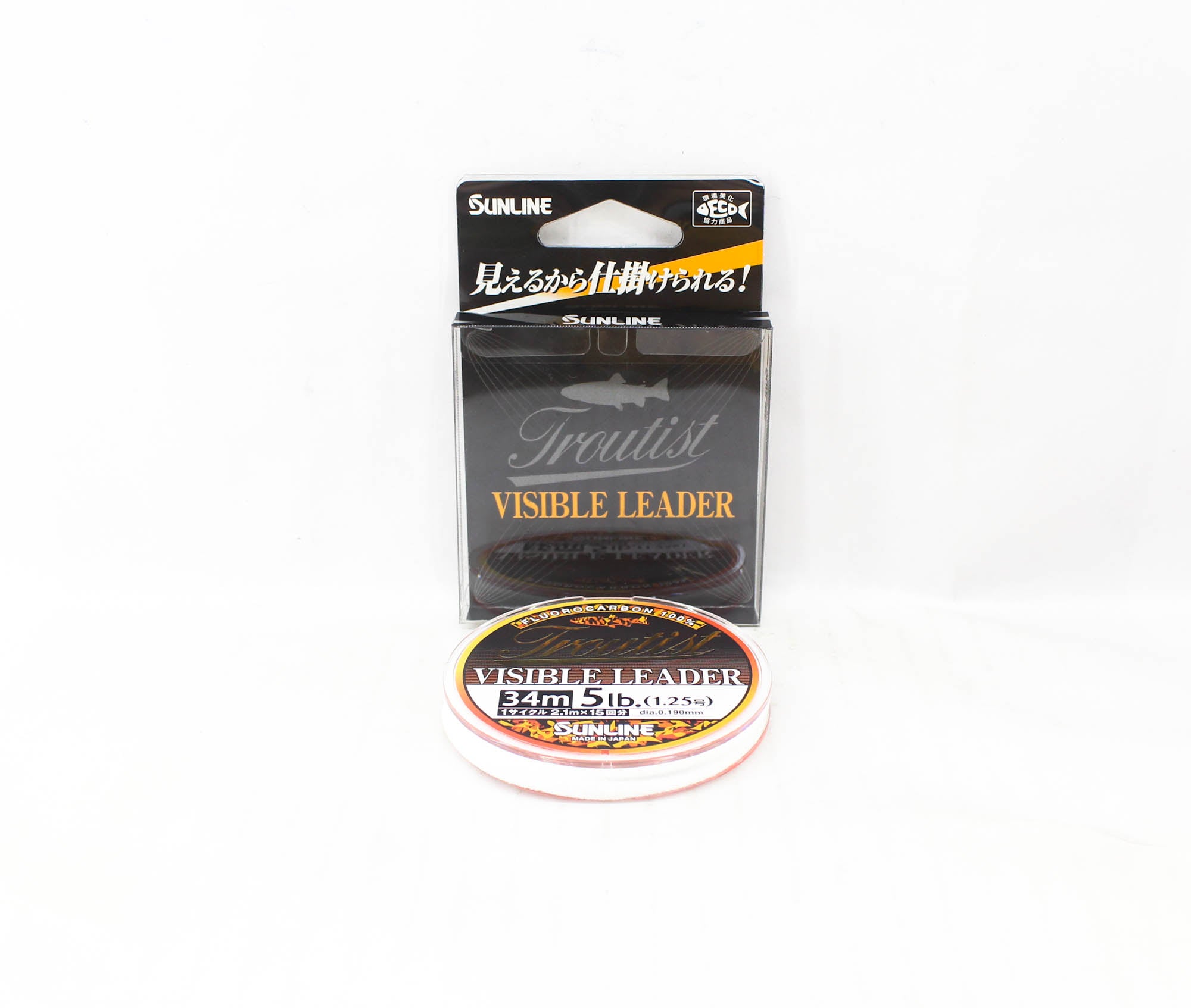 Sunline Fluorocarbon Leader Troutist Visible Leader HG 34m 5Lb (5223)