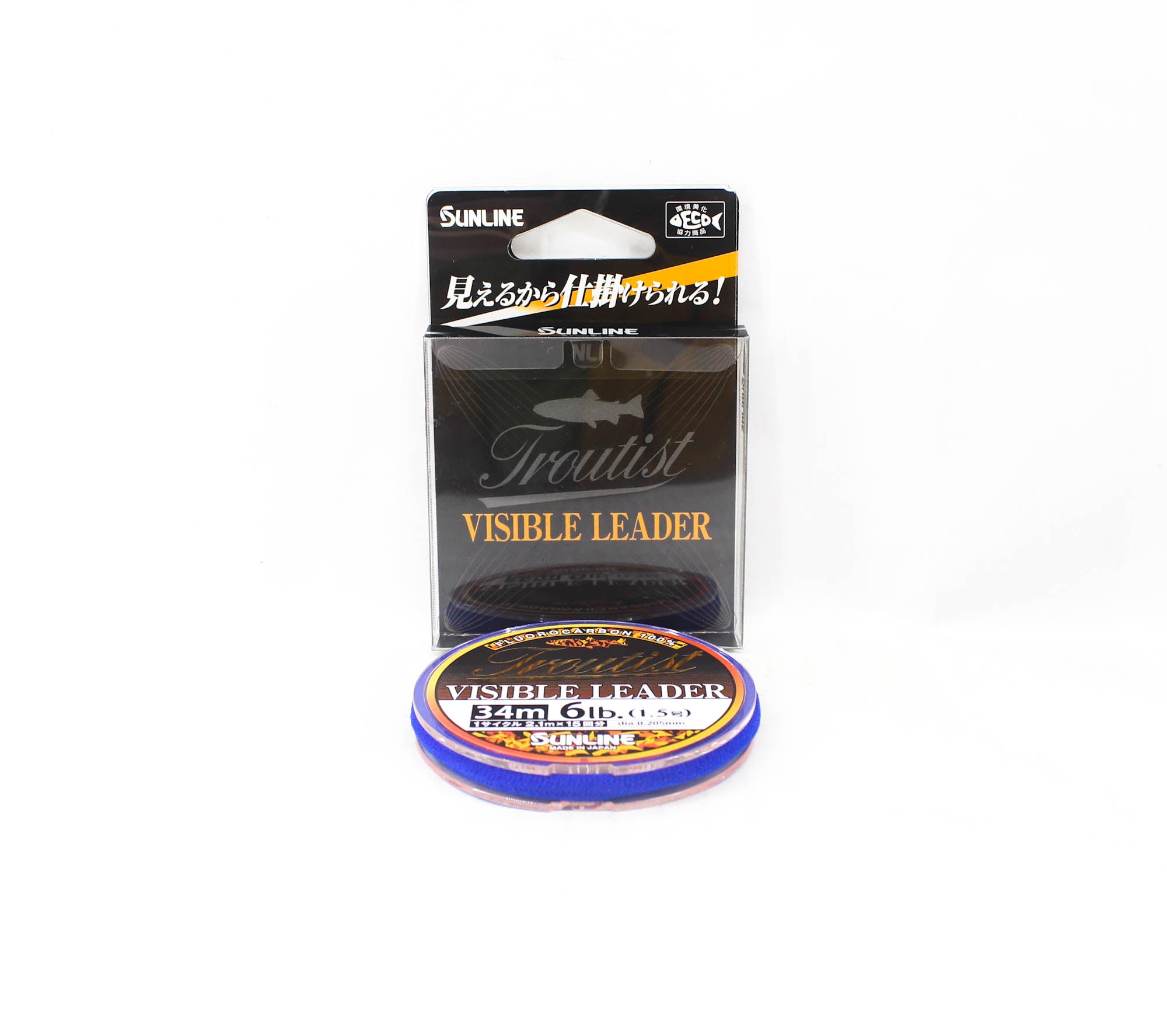 Sunline Fluorocarbon Leader Troutist Visible Leader HG 34m 6Lb (5230)