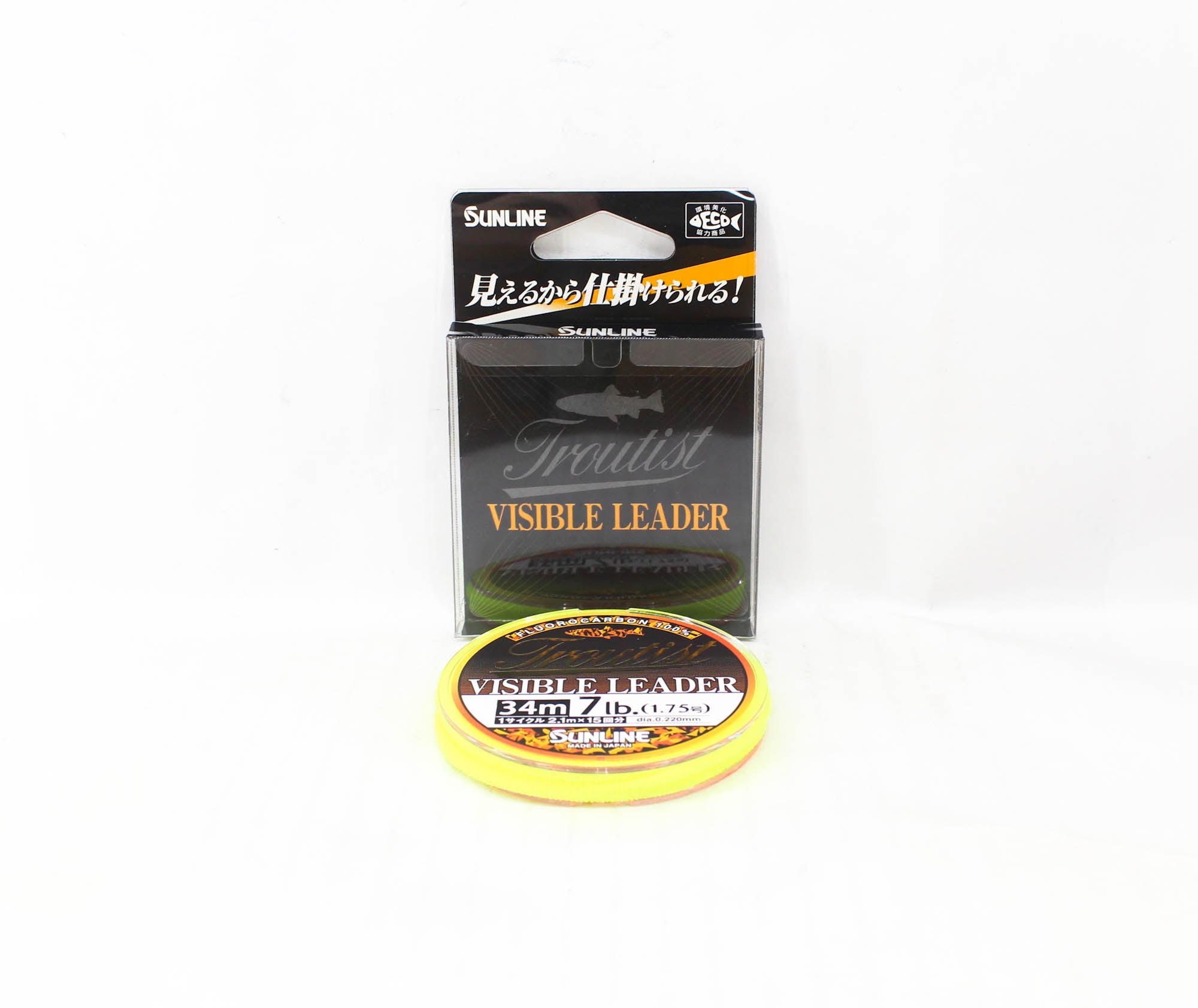Sunline Fluorocarbon Leader Troutist Visible Leader HG 34m 7Lb (5247)